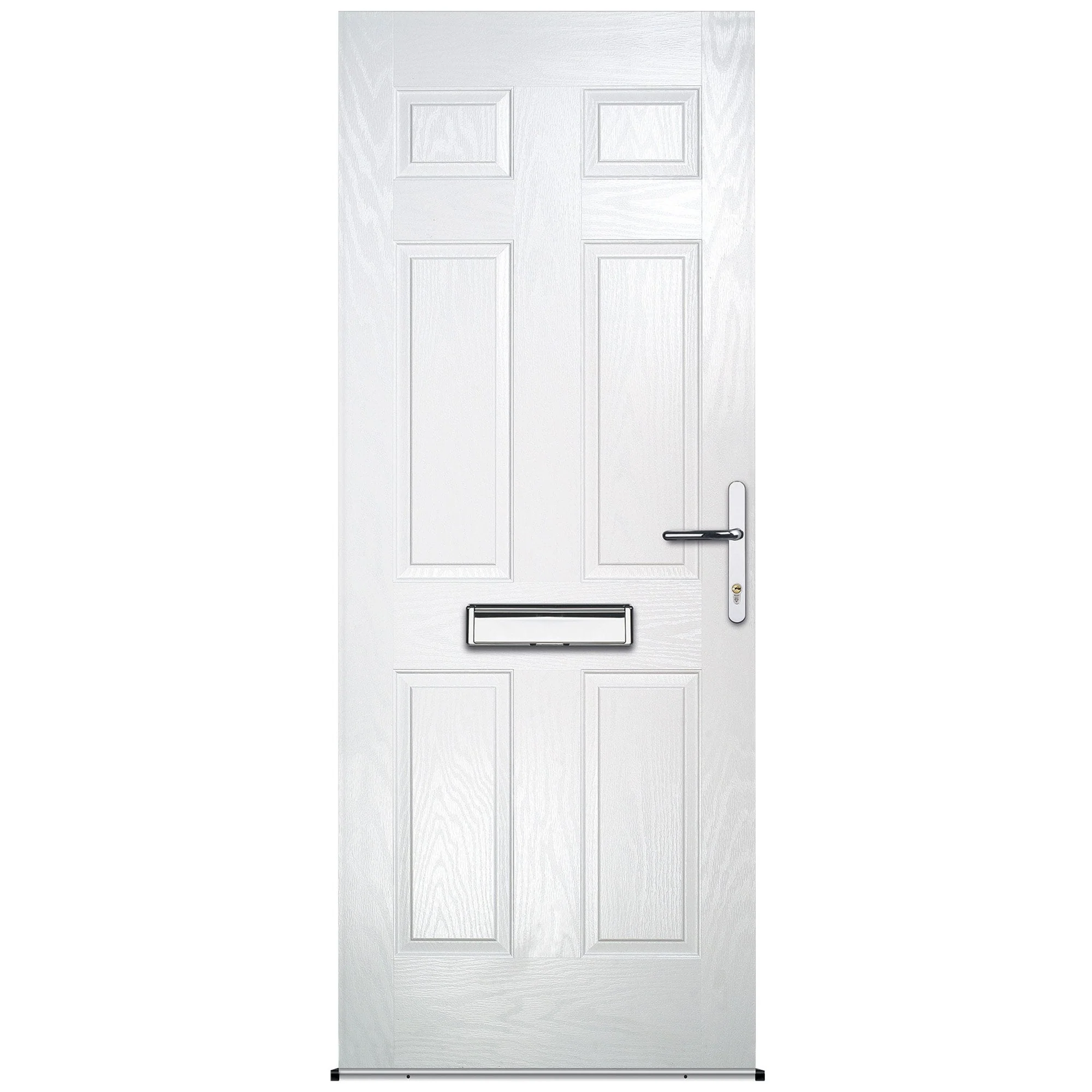 Aden White Pre-Hung Composite Front Door Set - Image 5