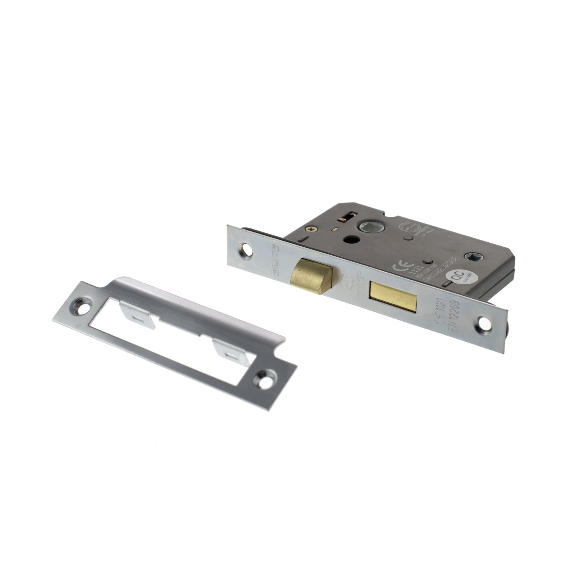 63mm (2.5'') CE Bathroom Lock - Satin Chrome (77246) - Image 2