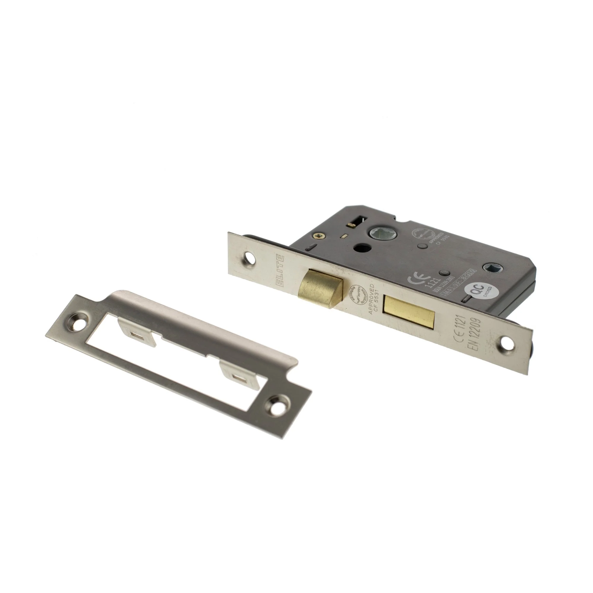 63mm (2.5'') CE Bathroom Lock - Satin Nickel (77247) - Image 2