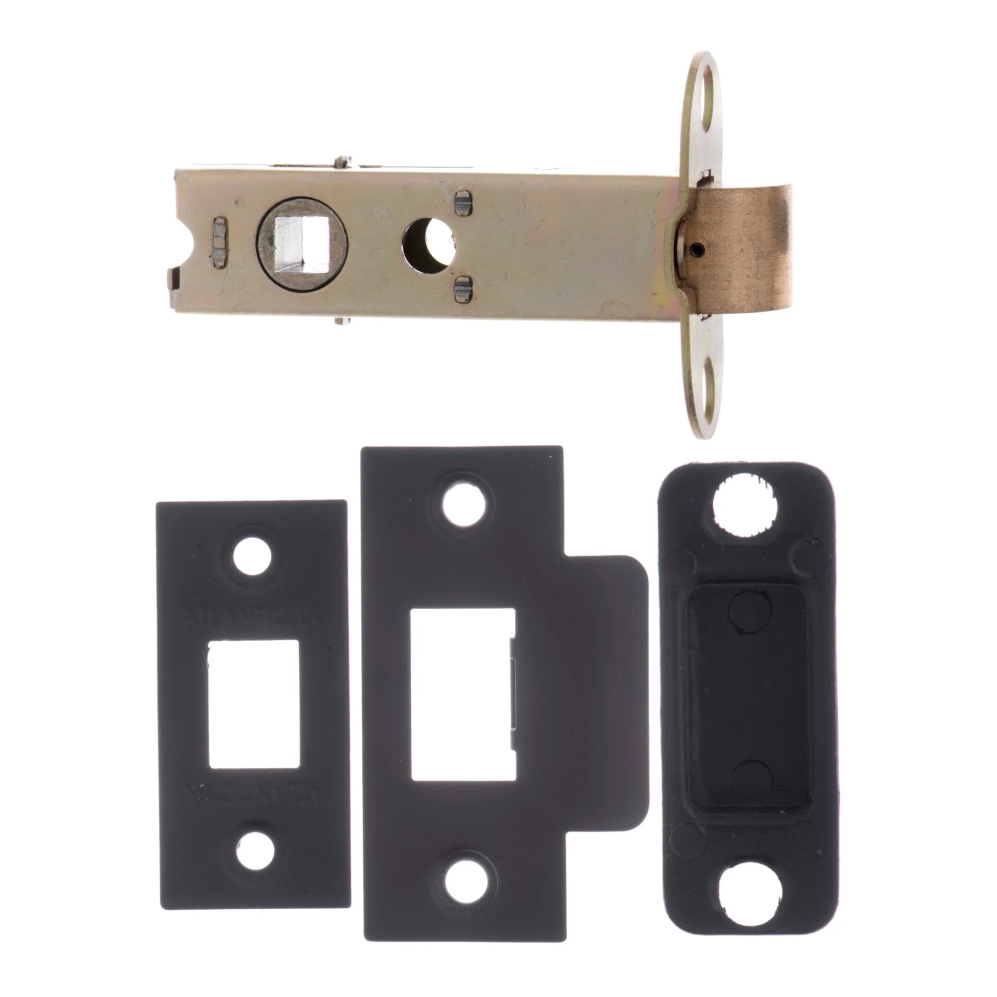 76mm (3'') Heavy Duty Bolt Through Tubular Latch - Matt Black (77751)
