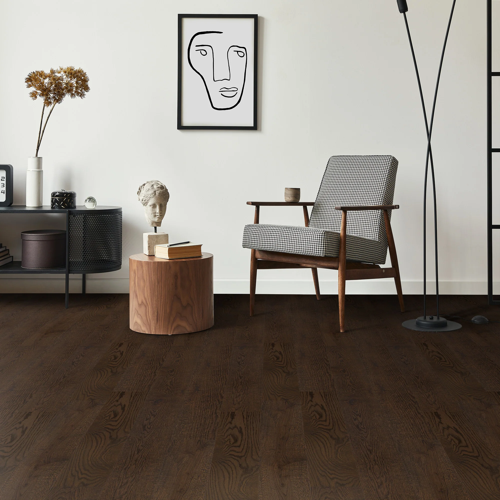Brown Oak - 14mm Light Brushed 5G Click Engineered Real Wood Flooring (EOCL14x234BRO)