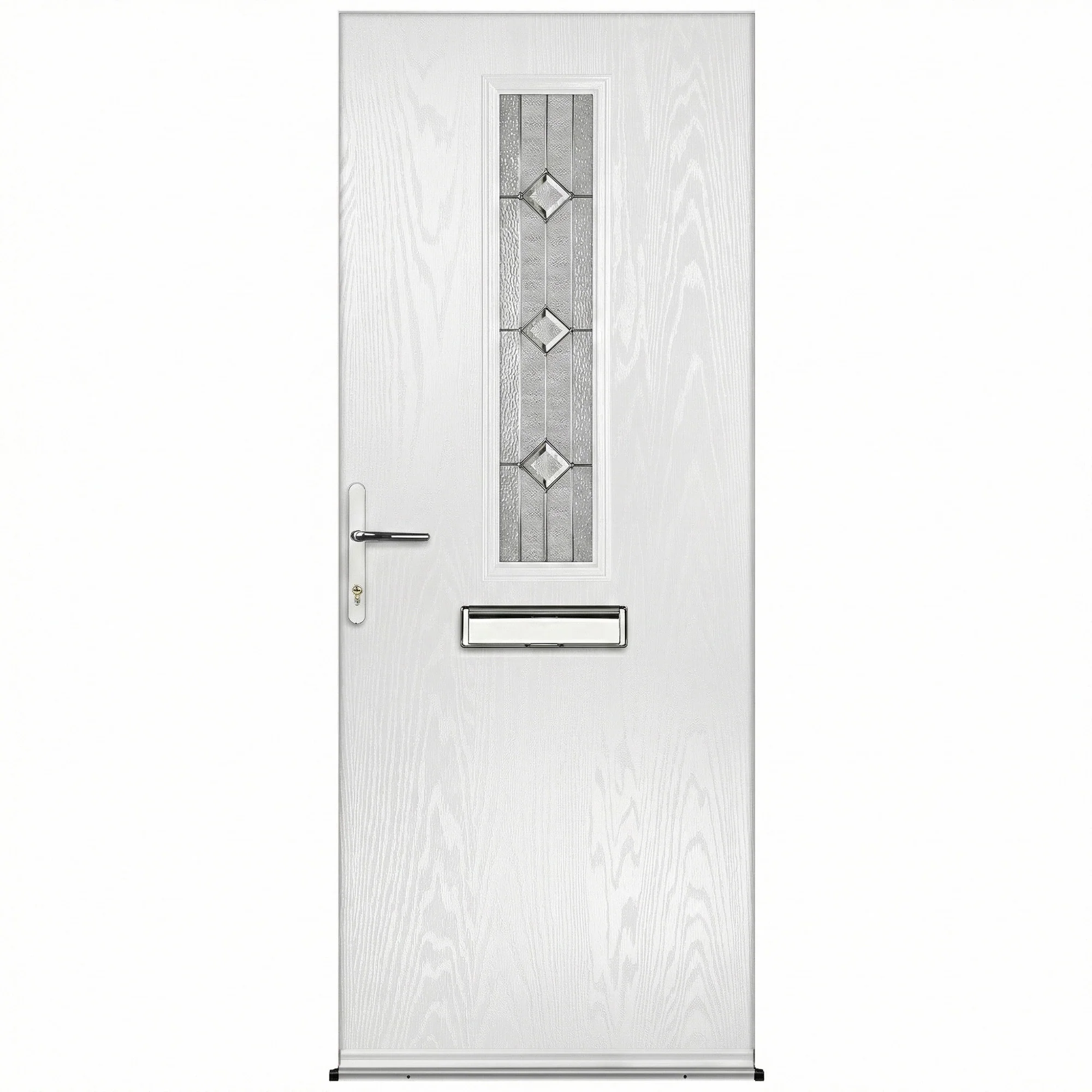 Fergus Blue Pre-Hung Venice Glass Composite Front Door Set - Image 8