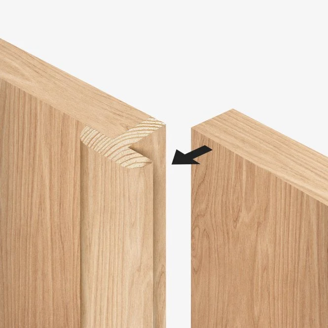 Internal Oak Unfinished Pattern 10 1 Light Glazed Pair Door (121381) - Image 2