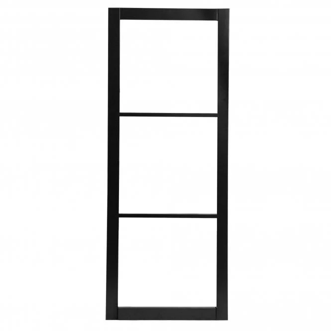 Jet Black Internal Fully Finished Industrial Studio 3 Light Clear Glass Made-to-Measure Door (120536) - Image 3