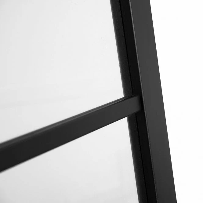 Jet Black Internal Fully Finished Industrial Studio 3 Light Clear Glass Made-to-Measure Door (120536) - Image 5