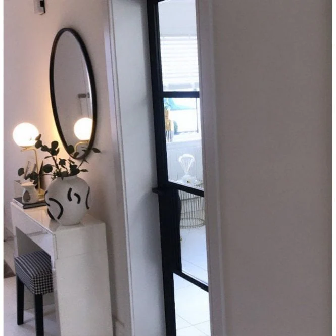 Jet Black Internal Fully Finished Industrial Studio 4 Light Clear Glass Made-to-Measure Door (120539) - Image 6
