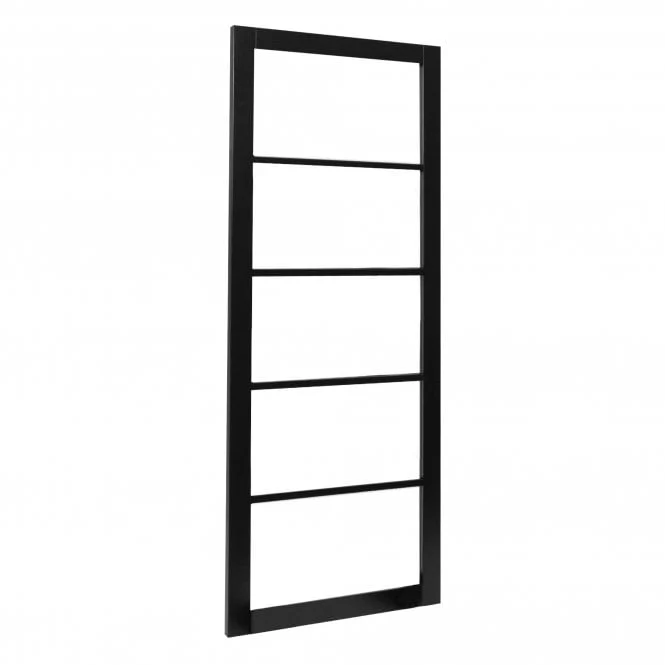 Jet Black Internal Fully Finished Industrial Studio 5 Light Clear Glass Made-to-Measure Door (120542) - Image 2