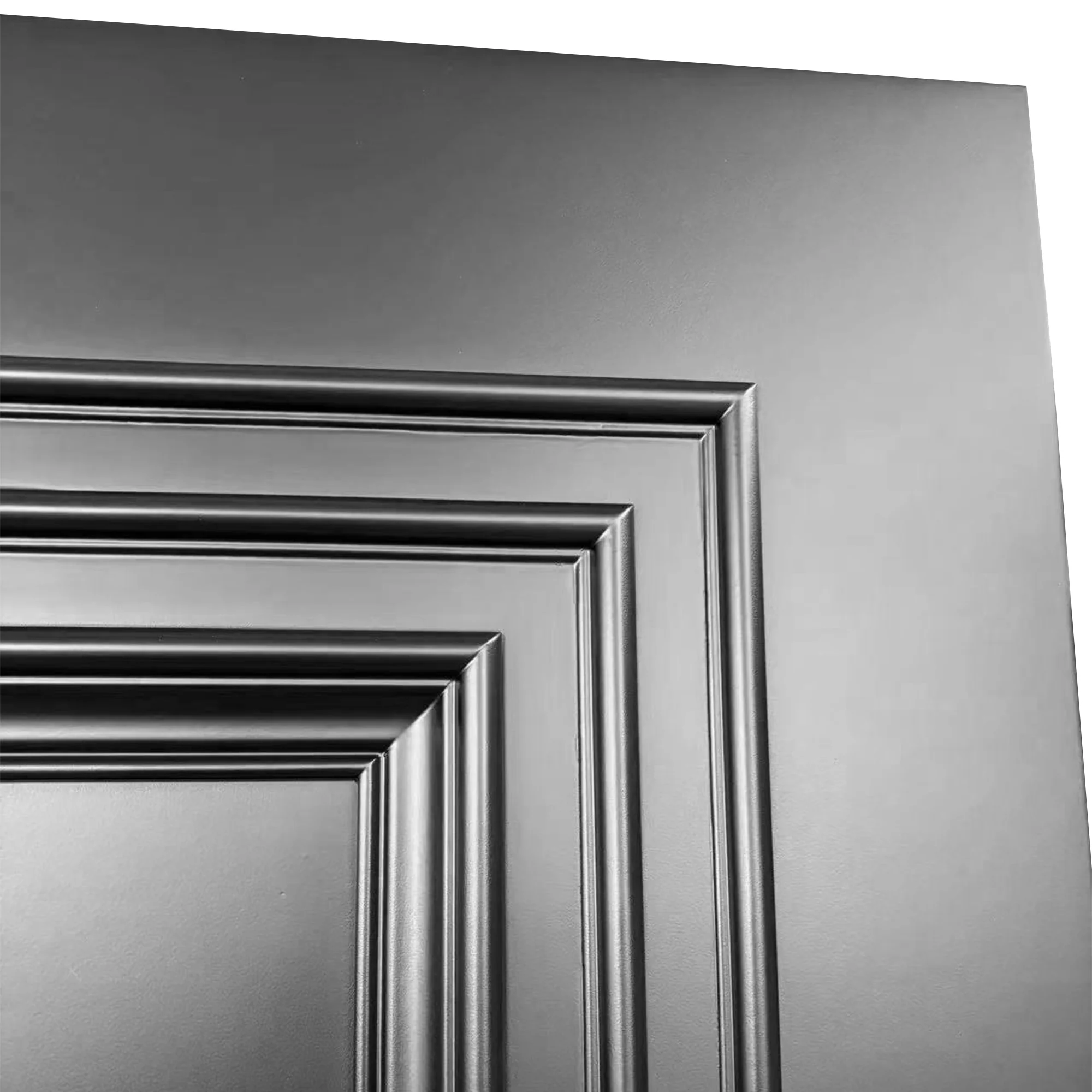 Jet Black Internal Fully Finished 1 Panel Trinity Door (BLACKTRI) - Image 4