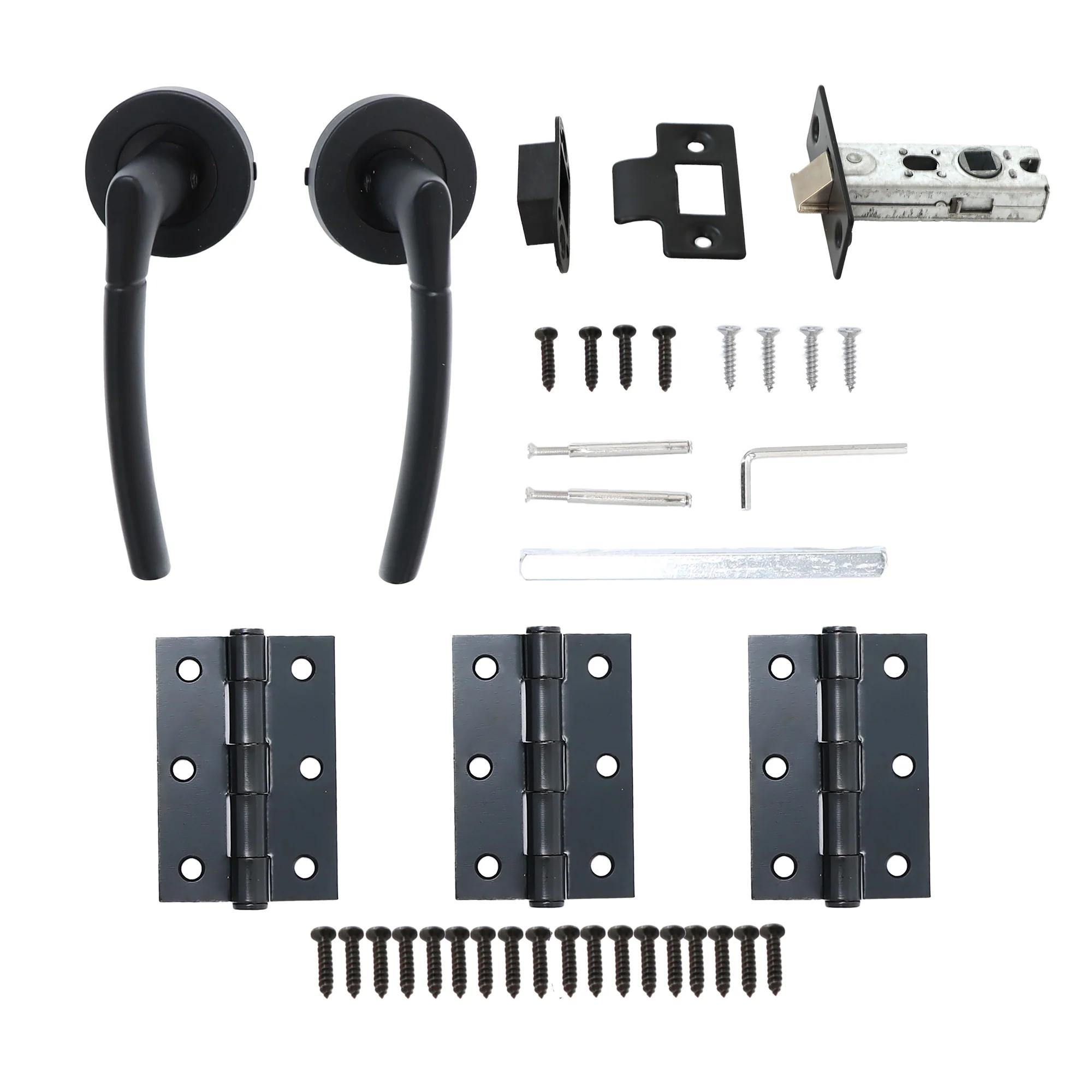 Lifestyle Alcor Lever on Round Rose Handle Set - Matt Black (123565) - Image 6
