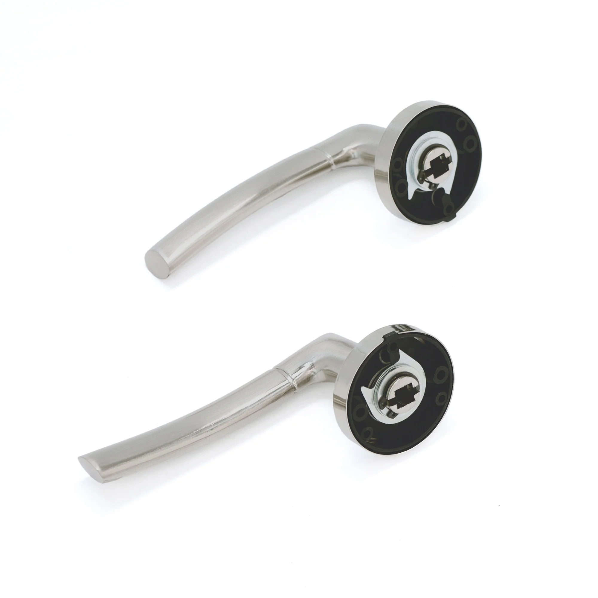 Lifestyle Alcor Lever on Round Rose Handle Set - Satin Nickel (123563) - Image 5