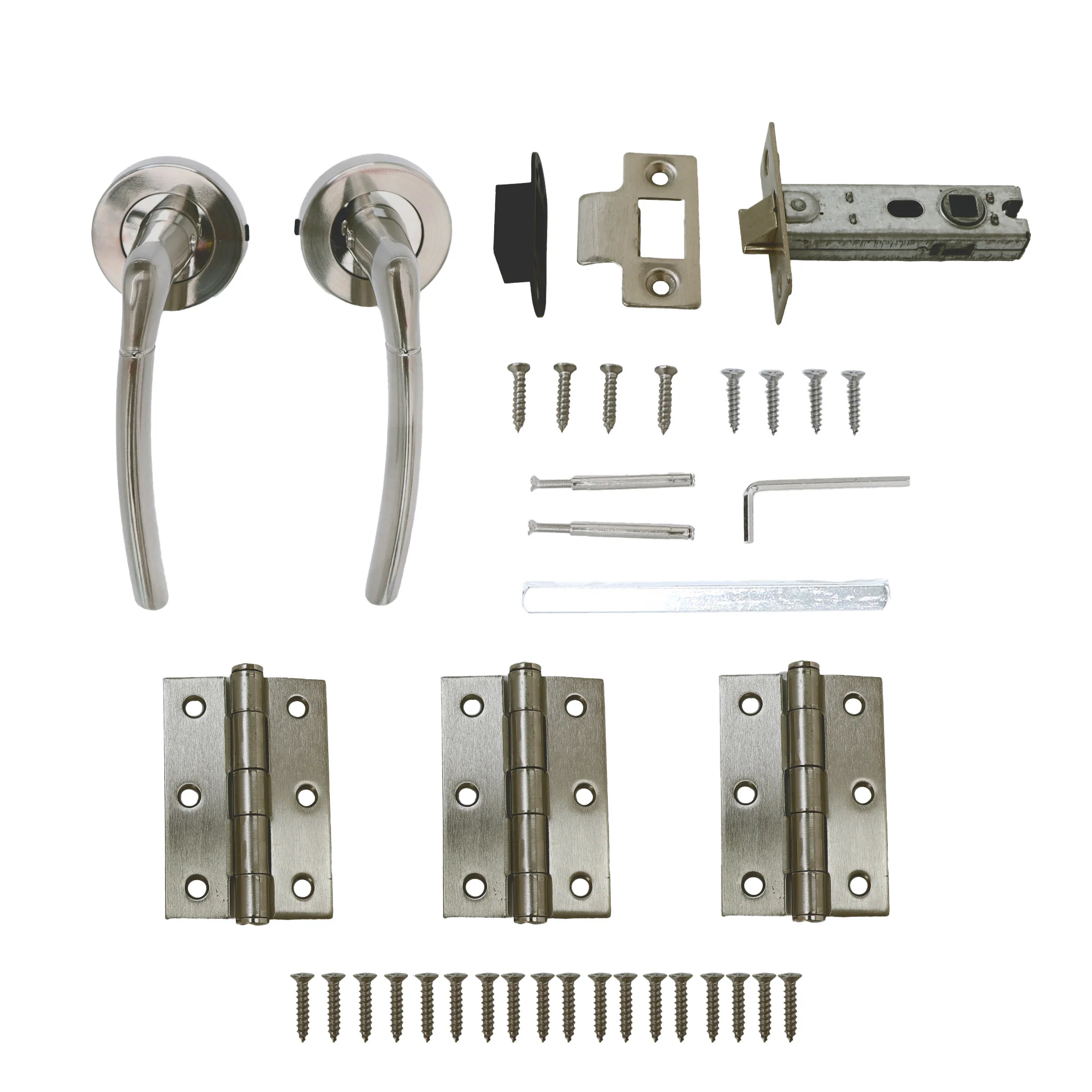 Lifestyle Alcor Lever on Round Rose Handle Set - Satin Nickel (123563) - Image 6
