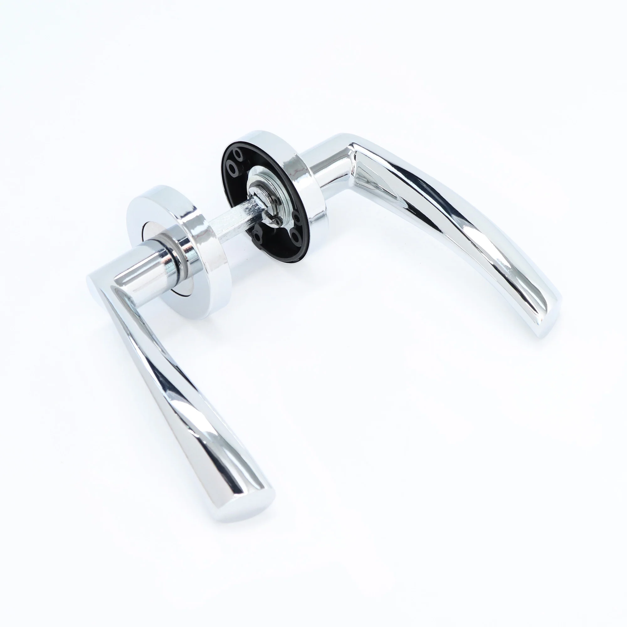 Lifestyle Mizar Lever on Round Rose Handle Set - Polished Chrome (123561)