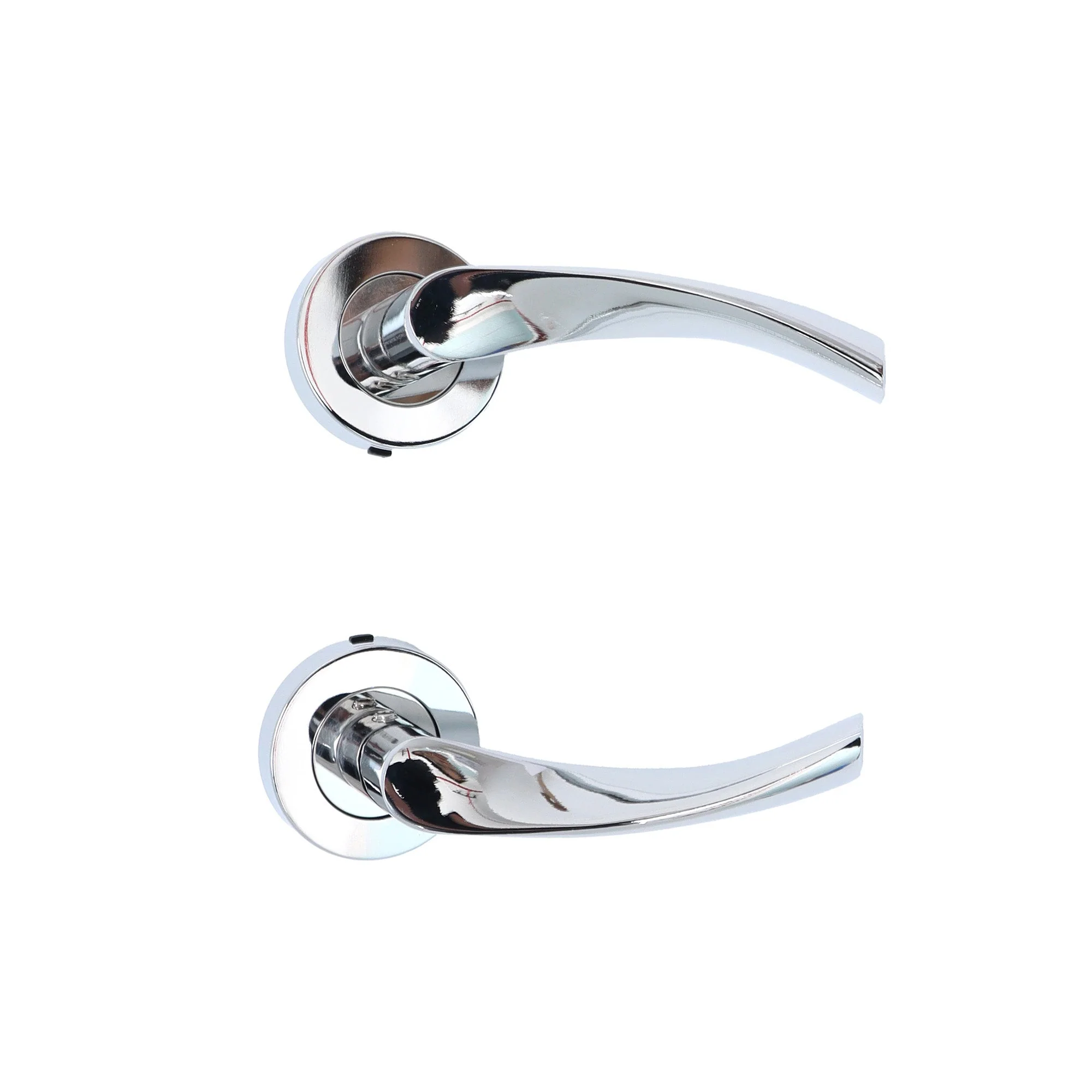 Lifestyle Mizar Lever on Round Rose Handle Set - Polished Chrome (123561) - Image 2