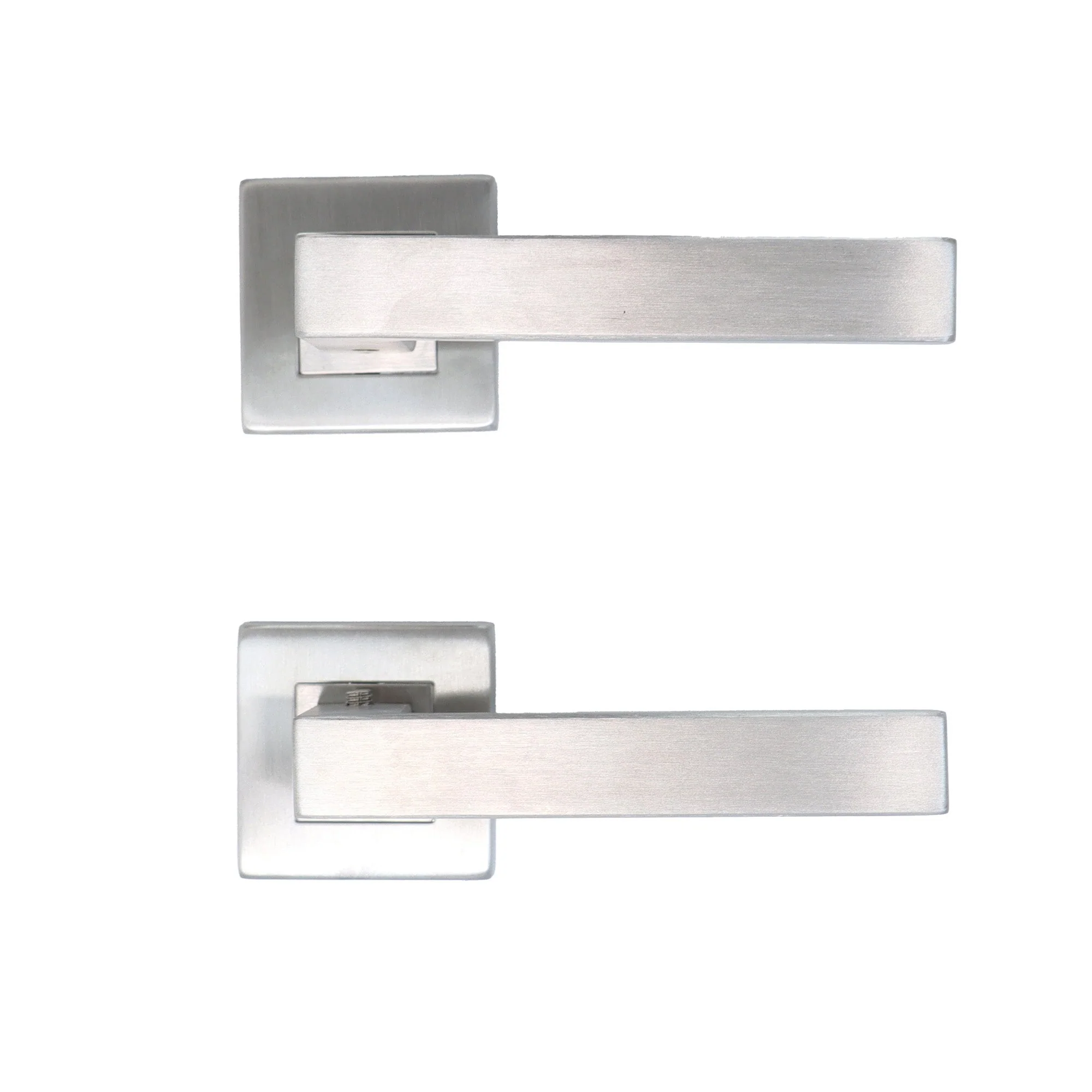 Superior Callisto Lever on Square Rose Handle Set - Satin Stainless Steel (123486) - Image 2