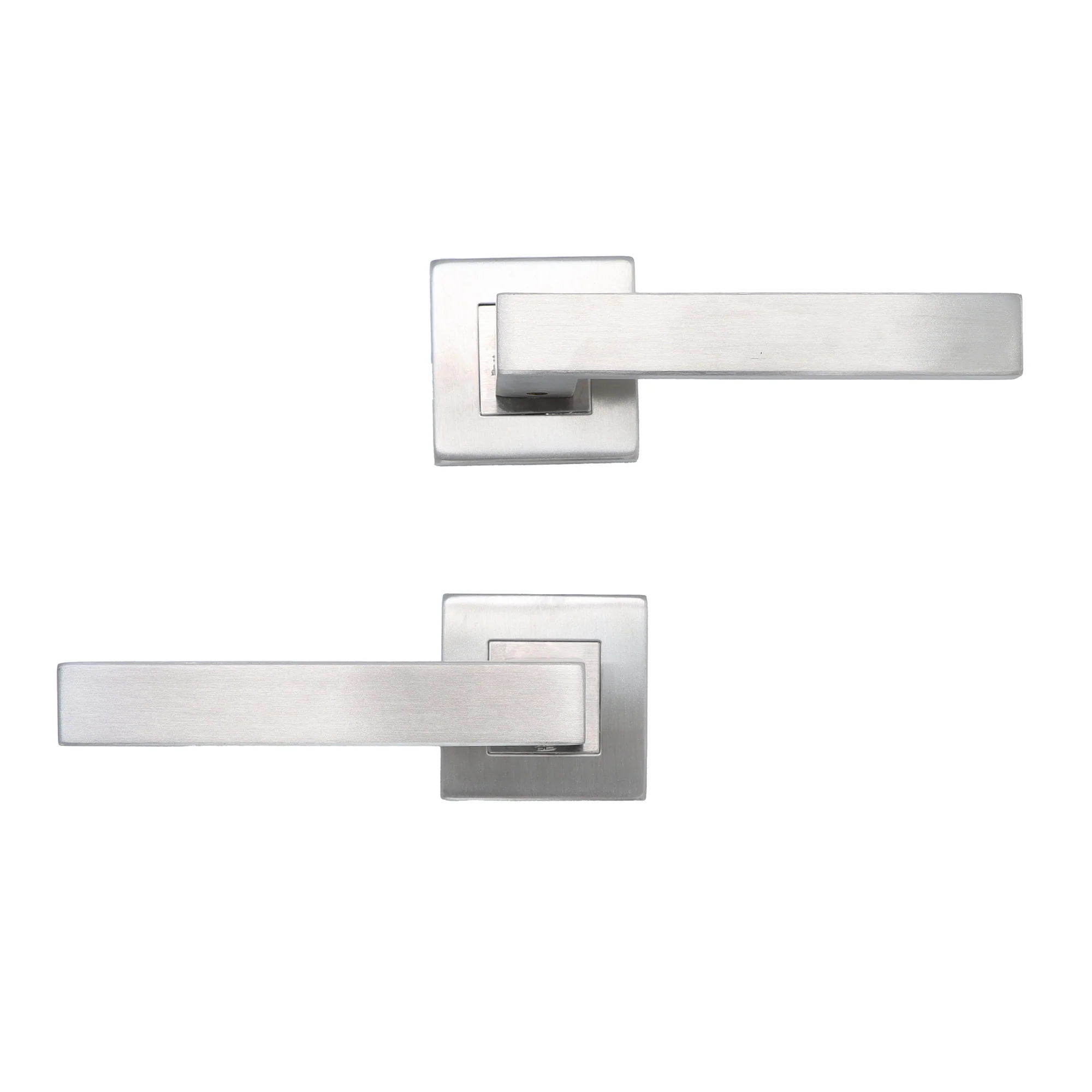 Superior Callisto Lever on Square Rose Handle Set - Satin Stainless Steel (123486) - Image 7