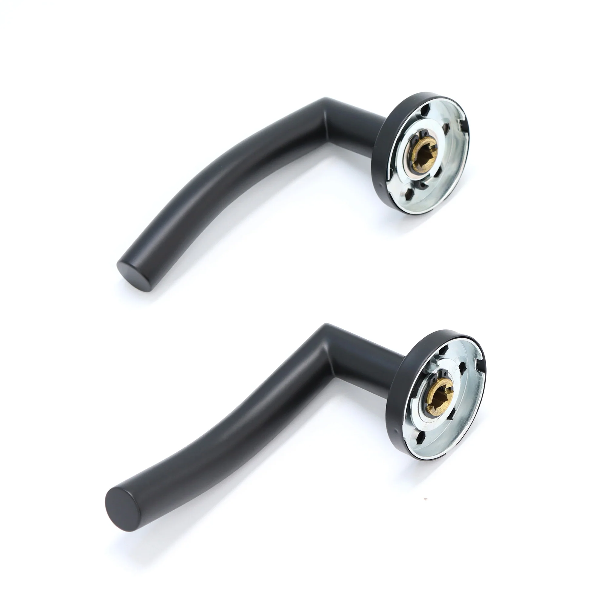 Superior Miranda Lever on Round Rose Handle Set - Matt Black (123499) - Image 5
