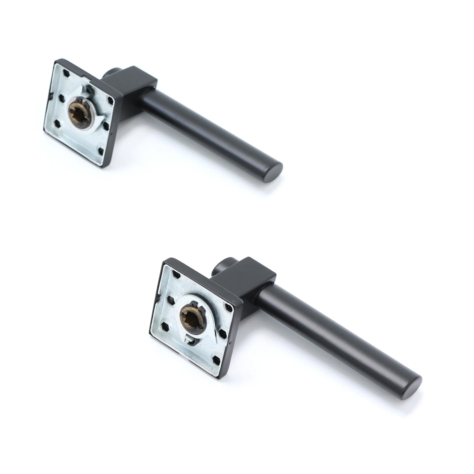 Superior Phobos Lever on Square Rose CE13 Fire Door Handle Set - Matt Black (123550) - Image 5