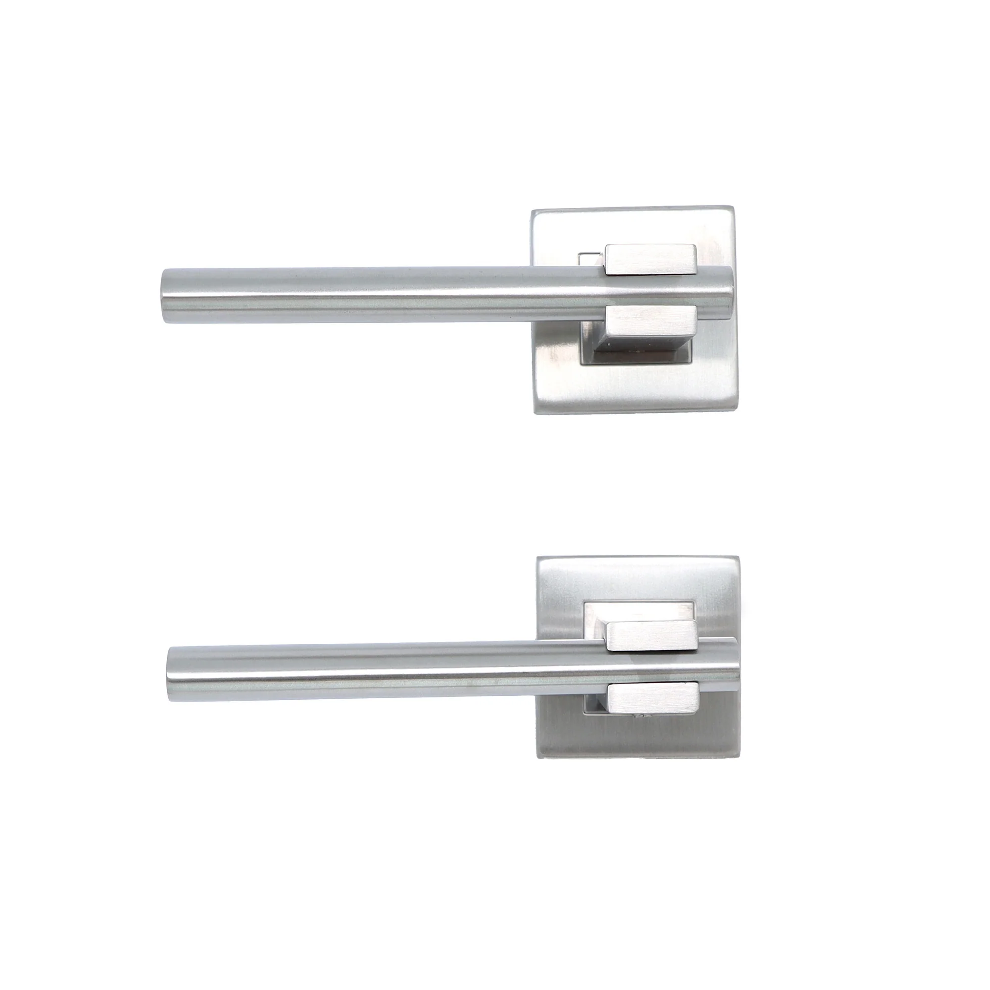 Superior Phobos Lever on Square Rose CE13 Fire Door Handle Set - Satin Stainless Steel (123548) - Image 2