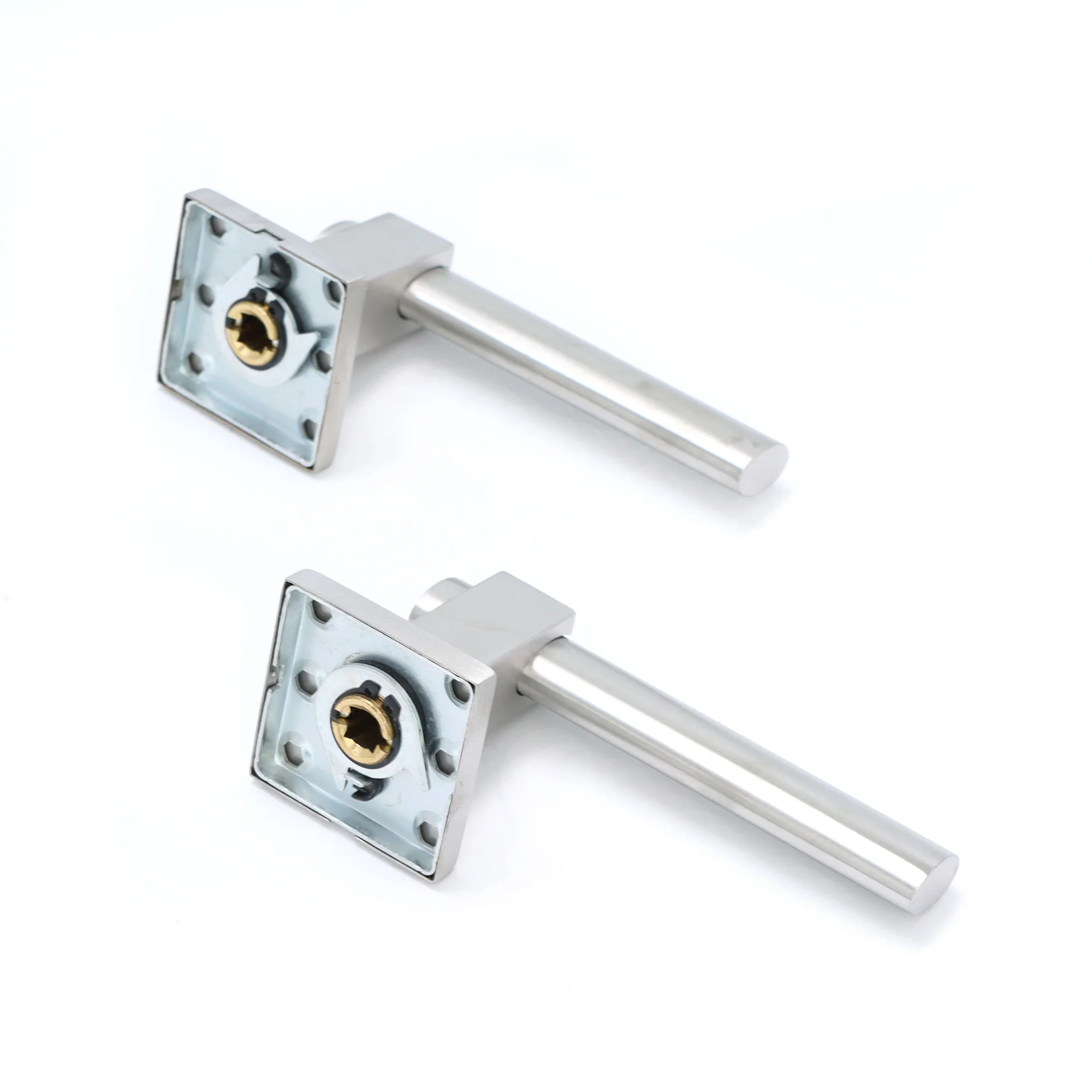 Superior Phobos Lever on Square Rose Handle Set - Satin Stainless Steel (123490) - Image 4