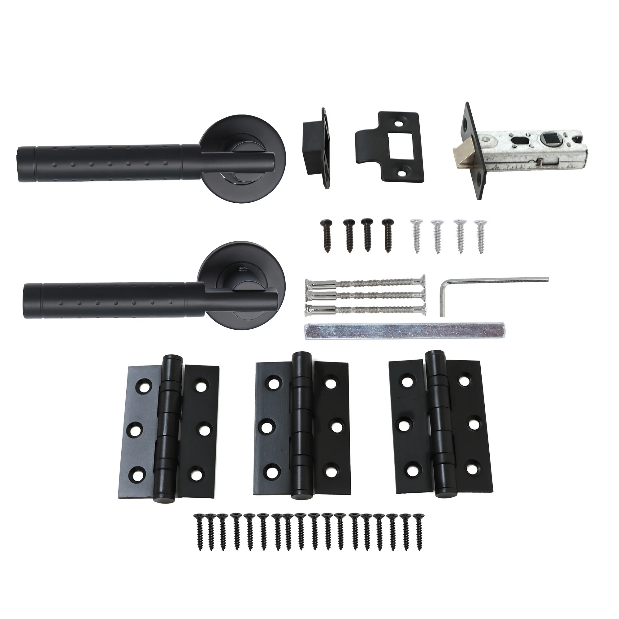 Superior Proxima Lever on Round Rose CE13 Fire Door Handle Set - Matt Black (123553) - Image 6