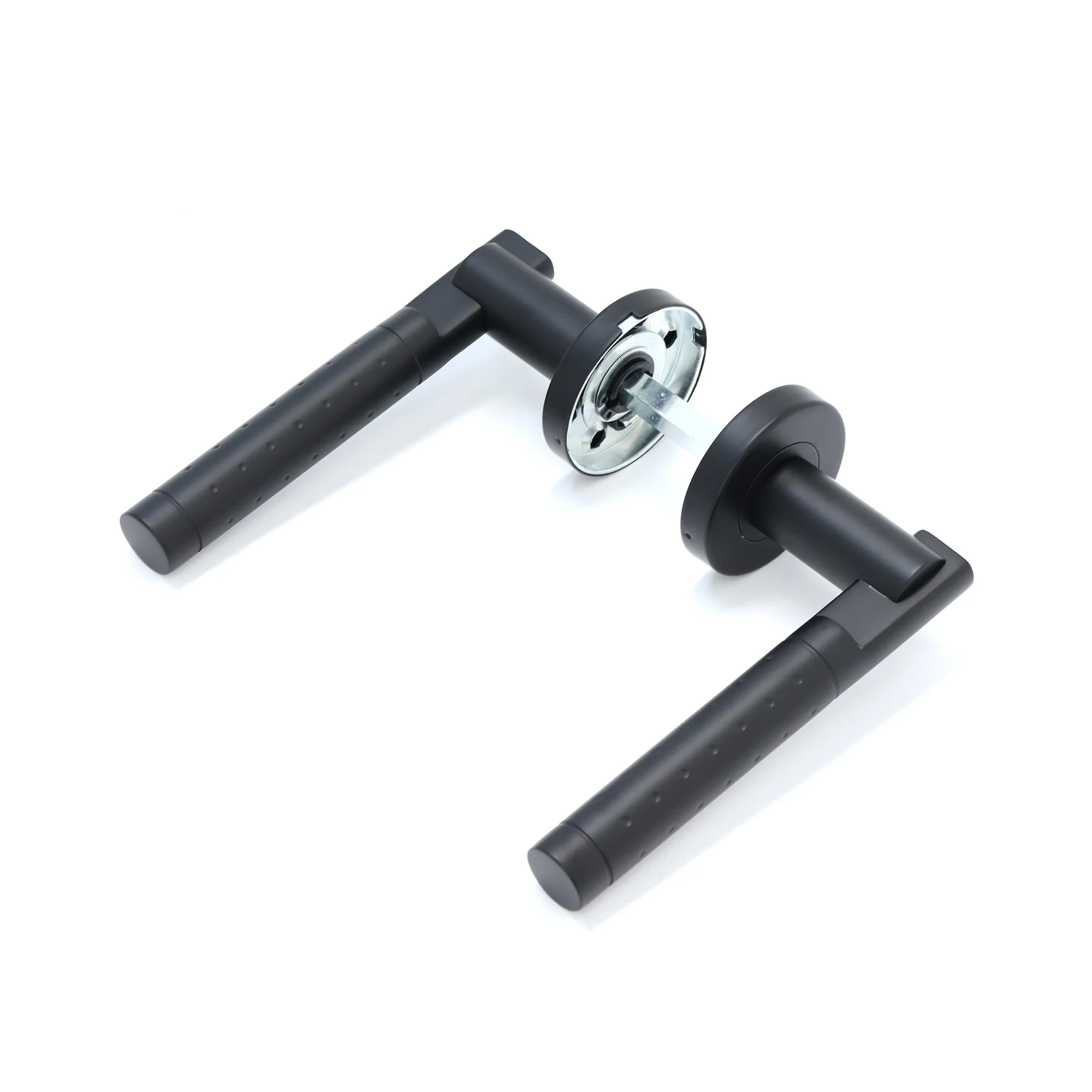 Superior Proxima Lever on Round Rose Handle Set - Matt Black (123495) - Image 3