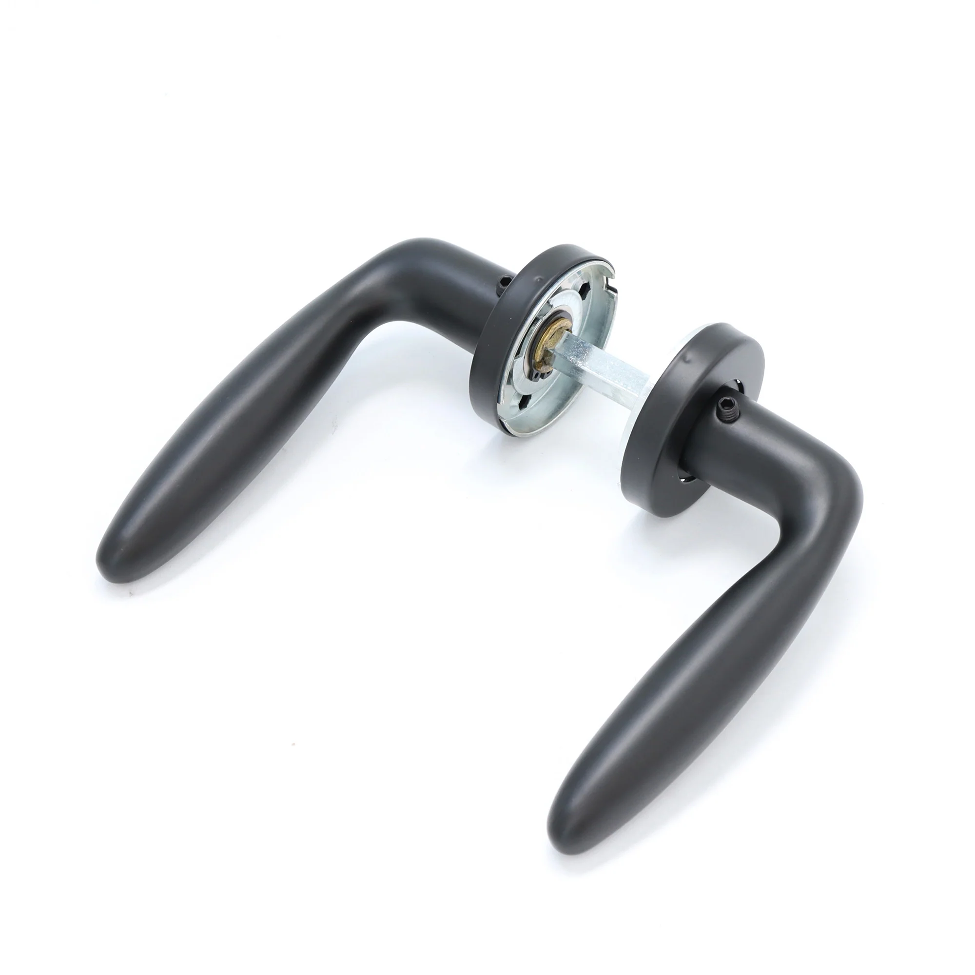 Superior Sirius Lever on Round Rose Handle Set - Matt Black (123485) - Image 3