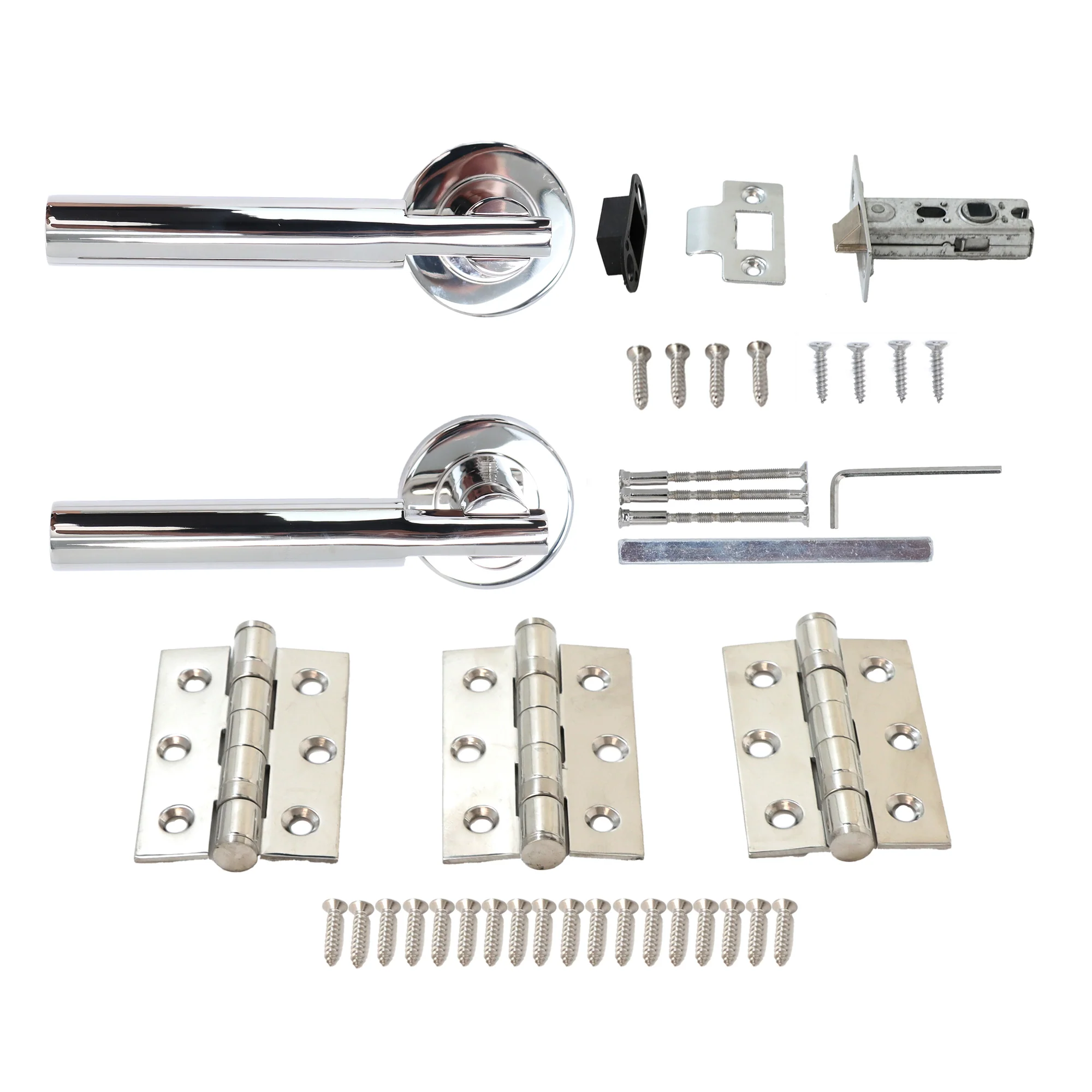 Superior Titan Lever on Round Rose CE13 Fire Door Handle Set - Polished Stainless Steel (123538) - Image 6