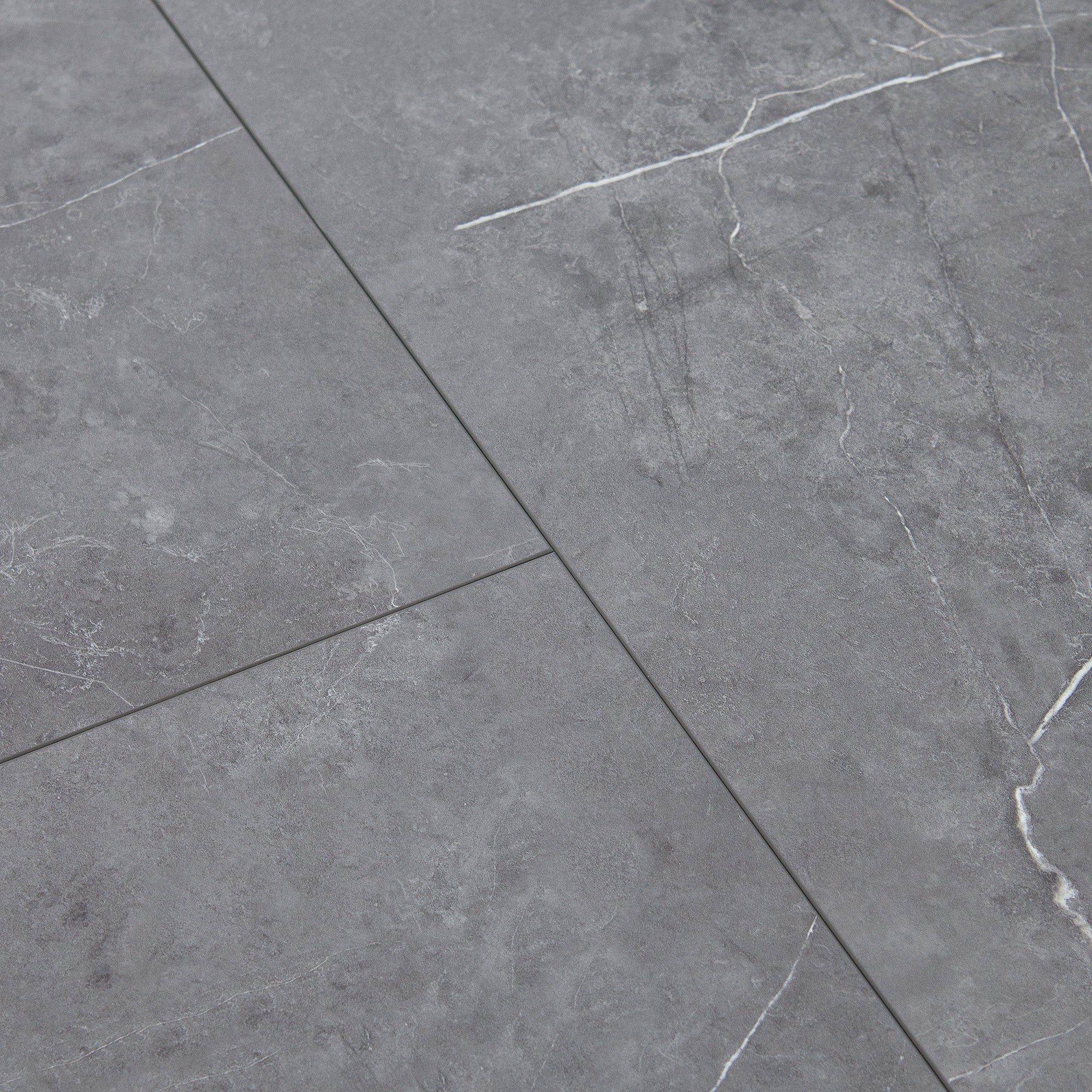 Grey Marble - Luxe Vision SPC 4mm UV Resistant Coating Wall Panelling Sample - LT-4010 (SKU-345285) - Image 2
