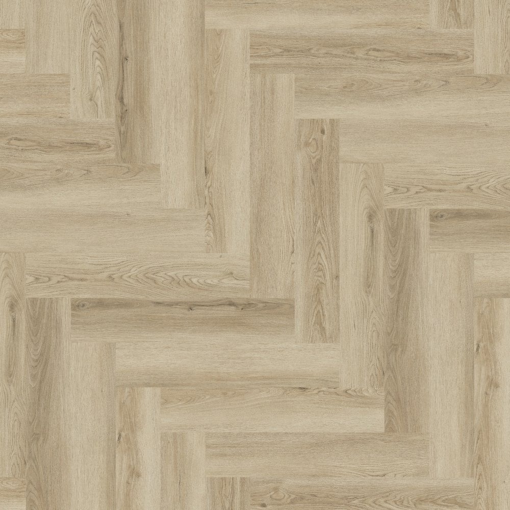 Beaumont Oak - Luxe Vision Herringbone 5mm Embossed Purecoat Rigid Core Vinyl Flooring (123030) - Image 2