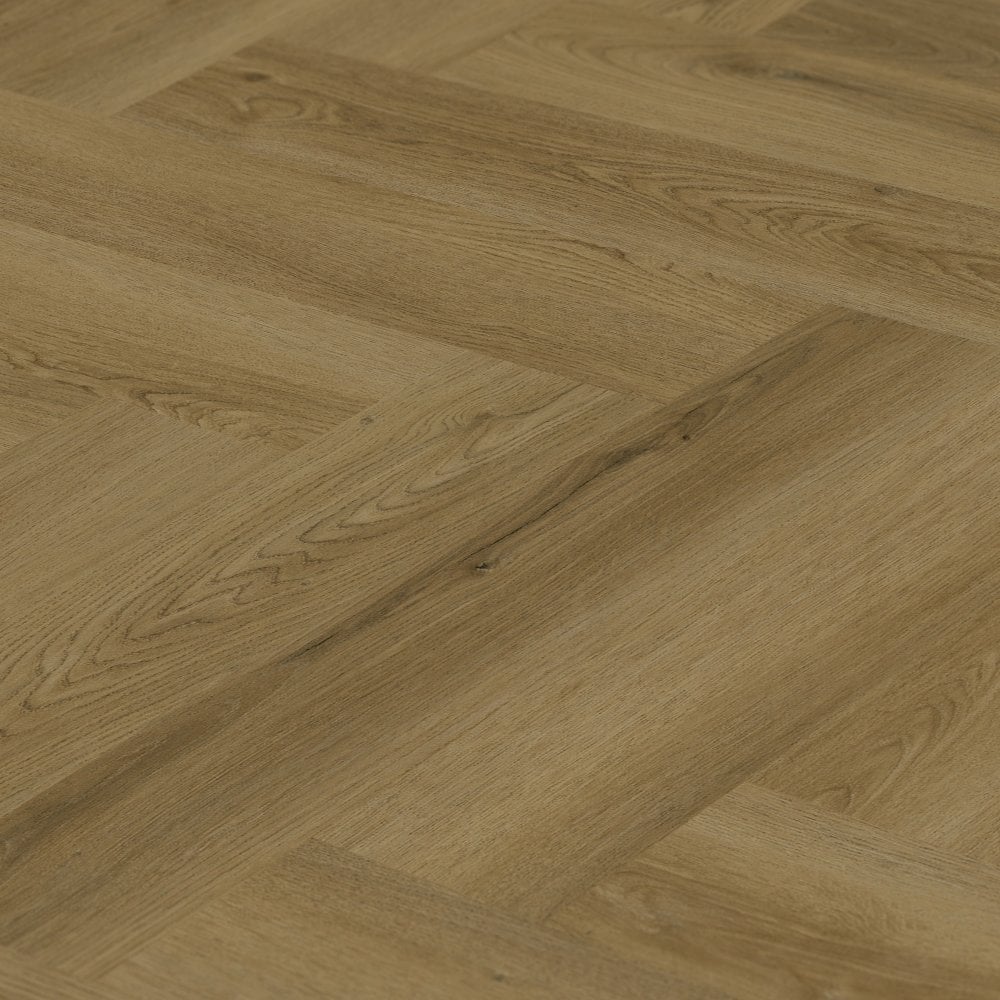 Edmonton Oak - Luxe Vision Herringbone 5mm Embossed Purecoat Rigid Core Vinyl Flooring (123028) - Image 3