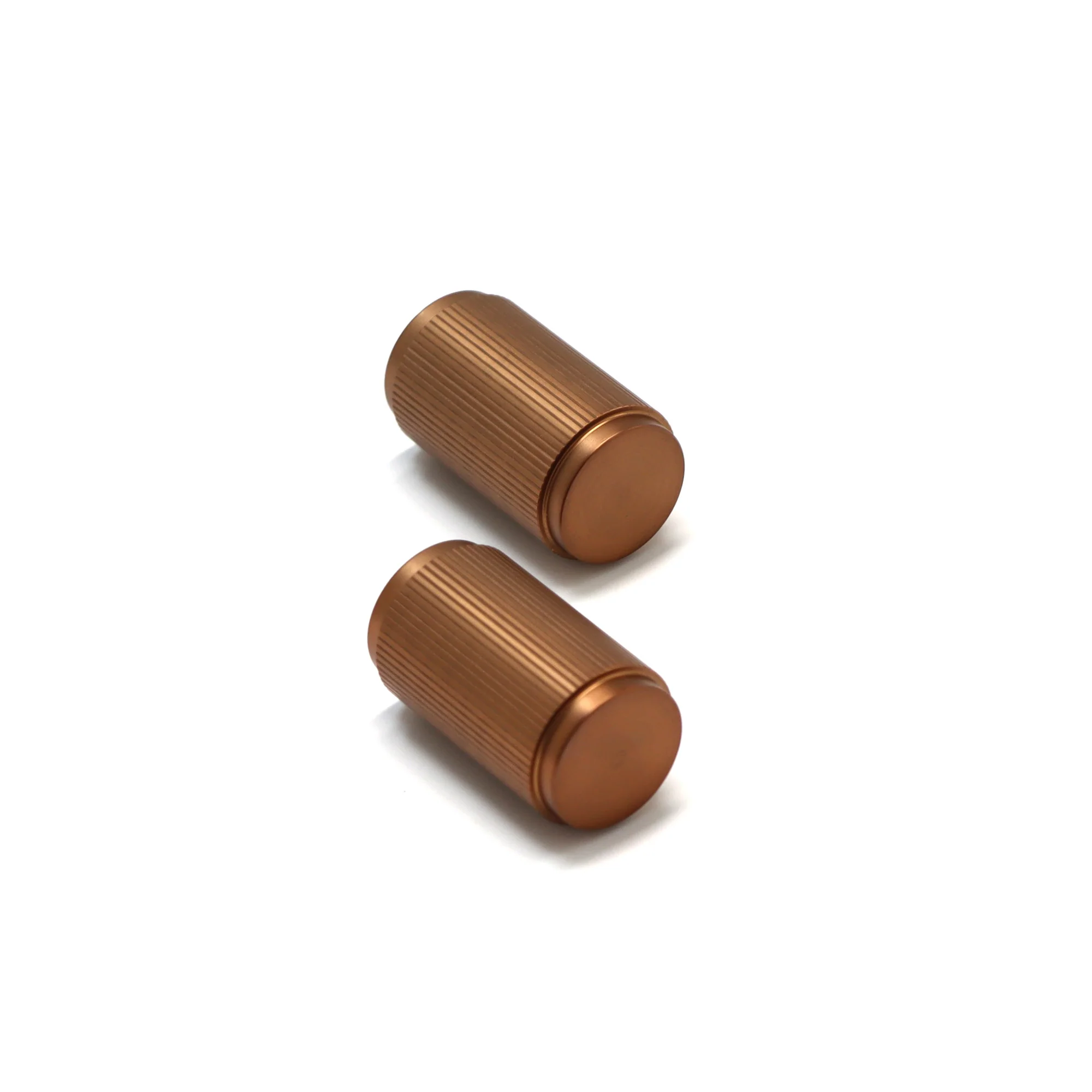 Fluted Large Round Cabinet Door Knob - Rose Gold (123444) - Image 4
