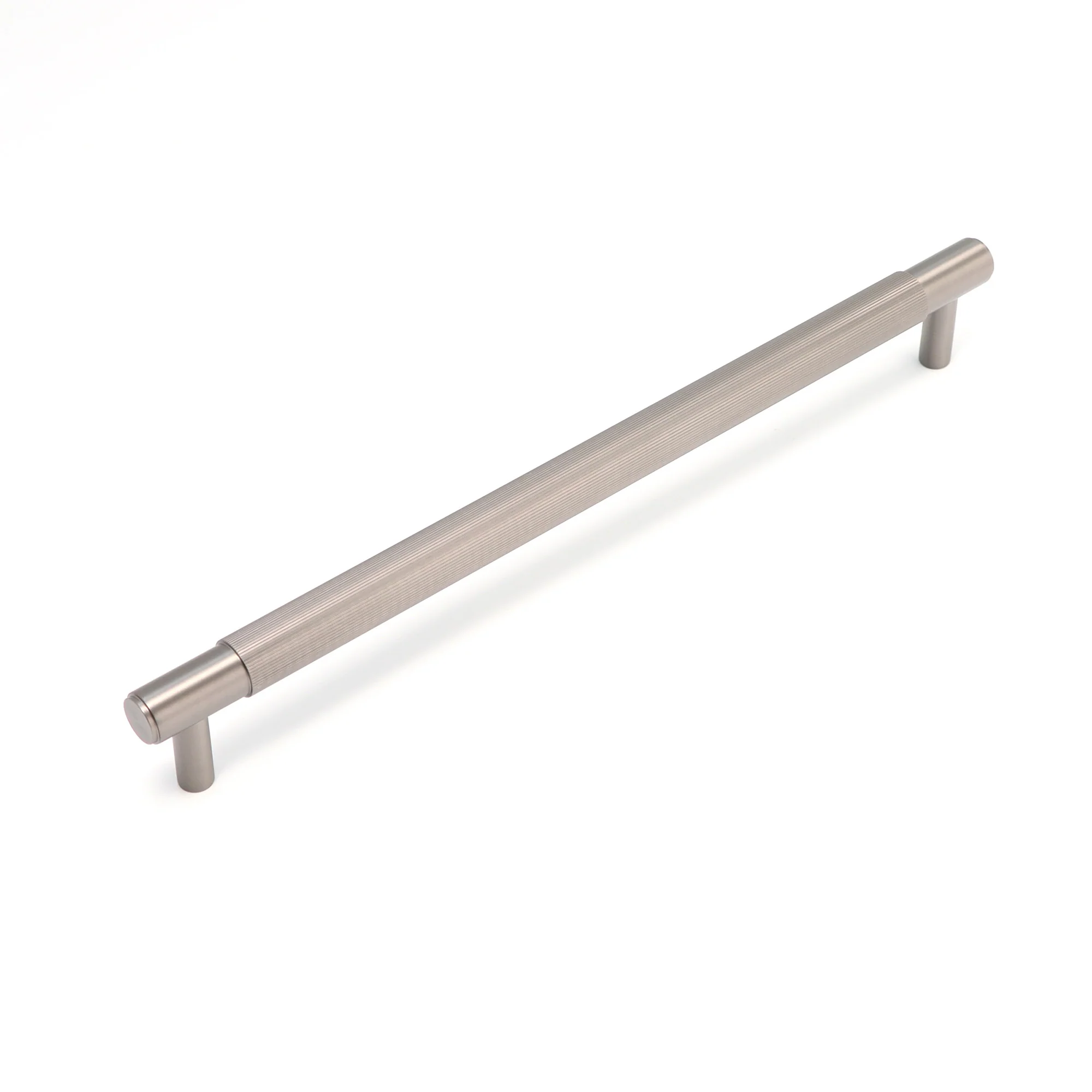 Fluted Large Round T-Bar Pull Handle - Gun Metal (123435) - Image 3