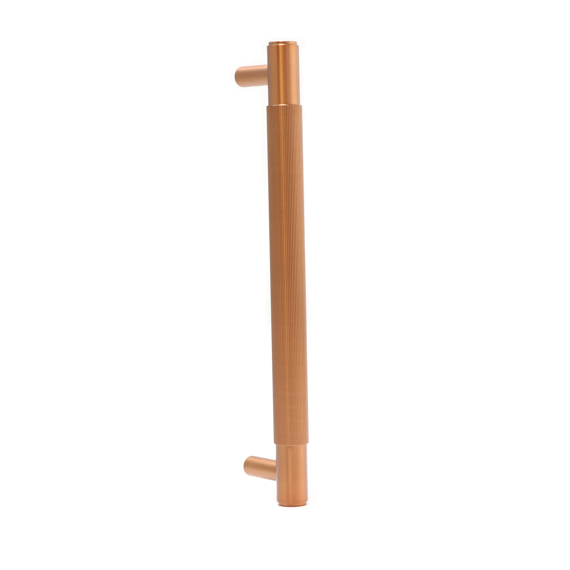 Fluted Medium Round T-Bar Pull Handle - Rose Gold (123429)