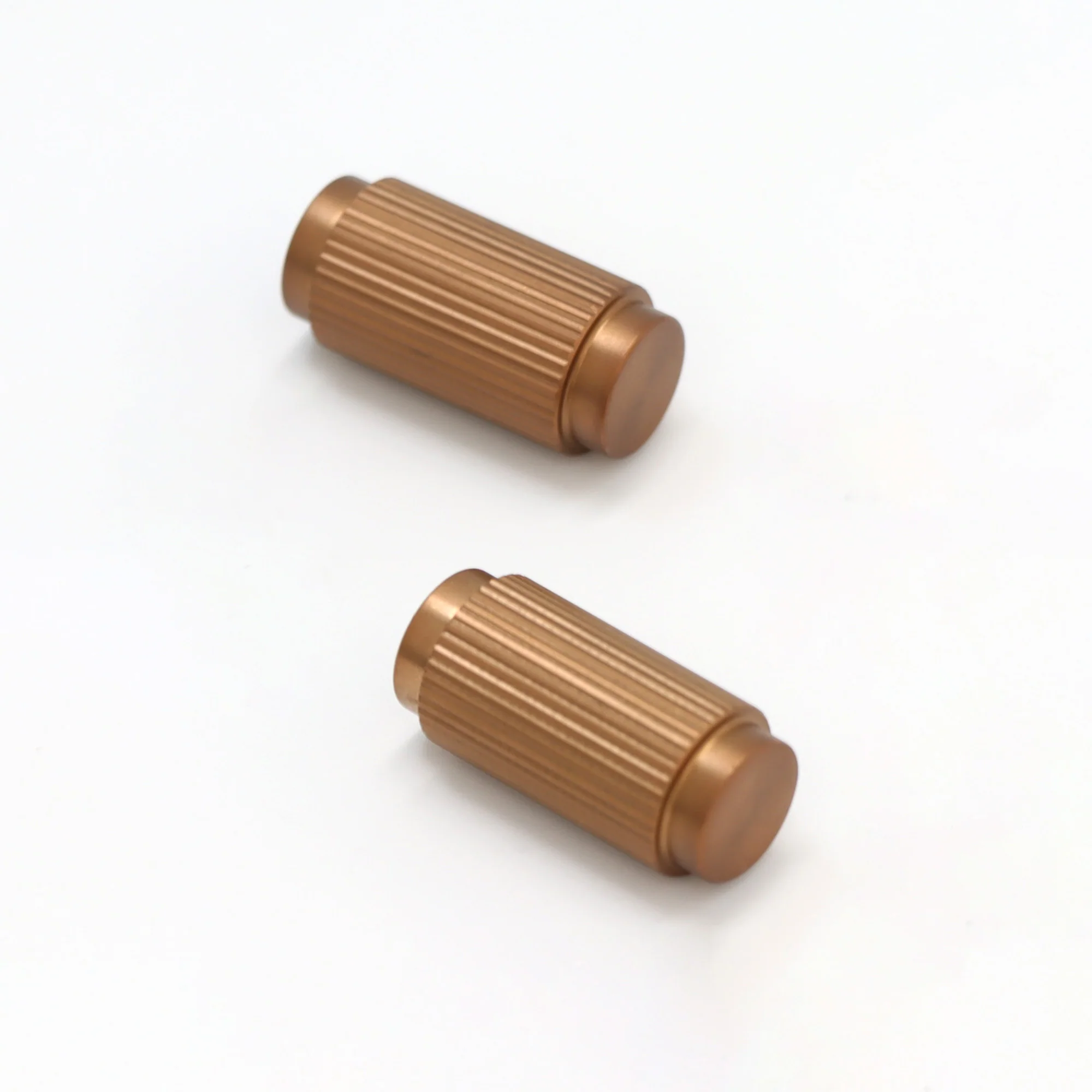 Fluted Small Round Cabinet Door Knob - Rose Gold (123454) - Image 3