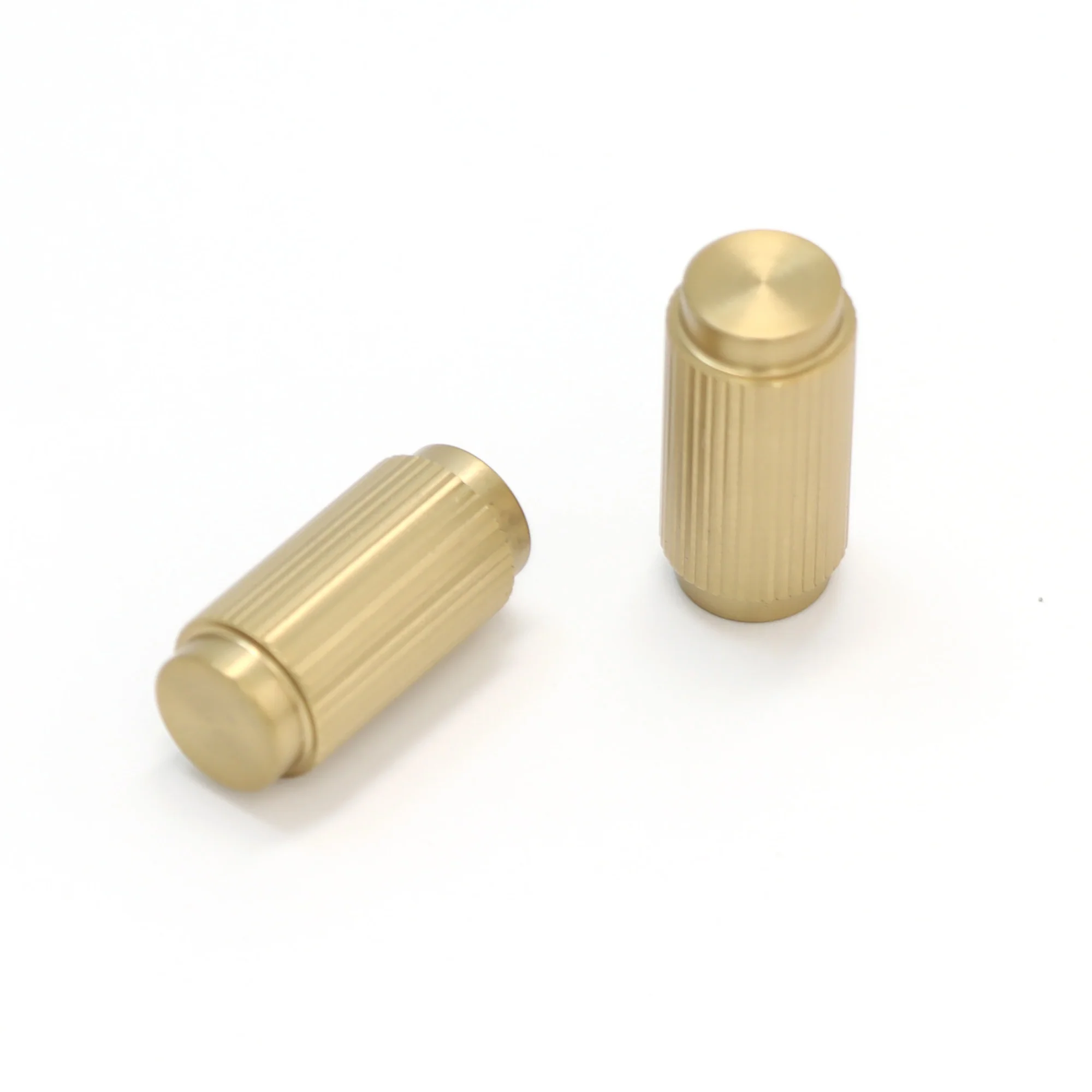 Fluted Small Round Cabinet Door Knob - Satin Gold (123452) - Image 3
