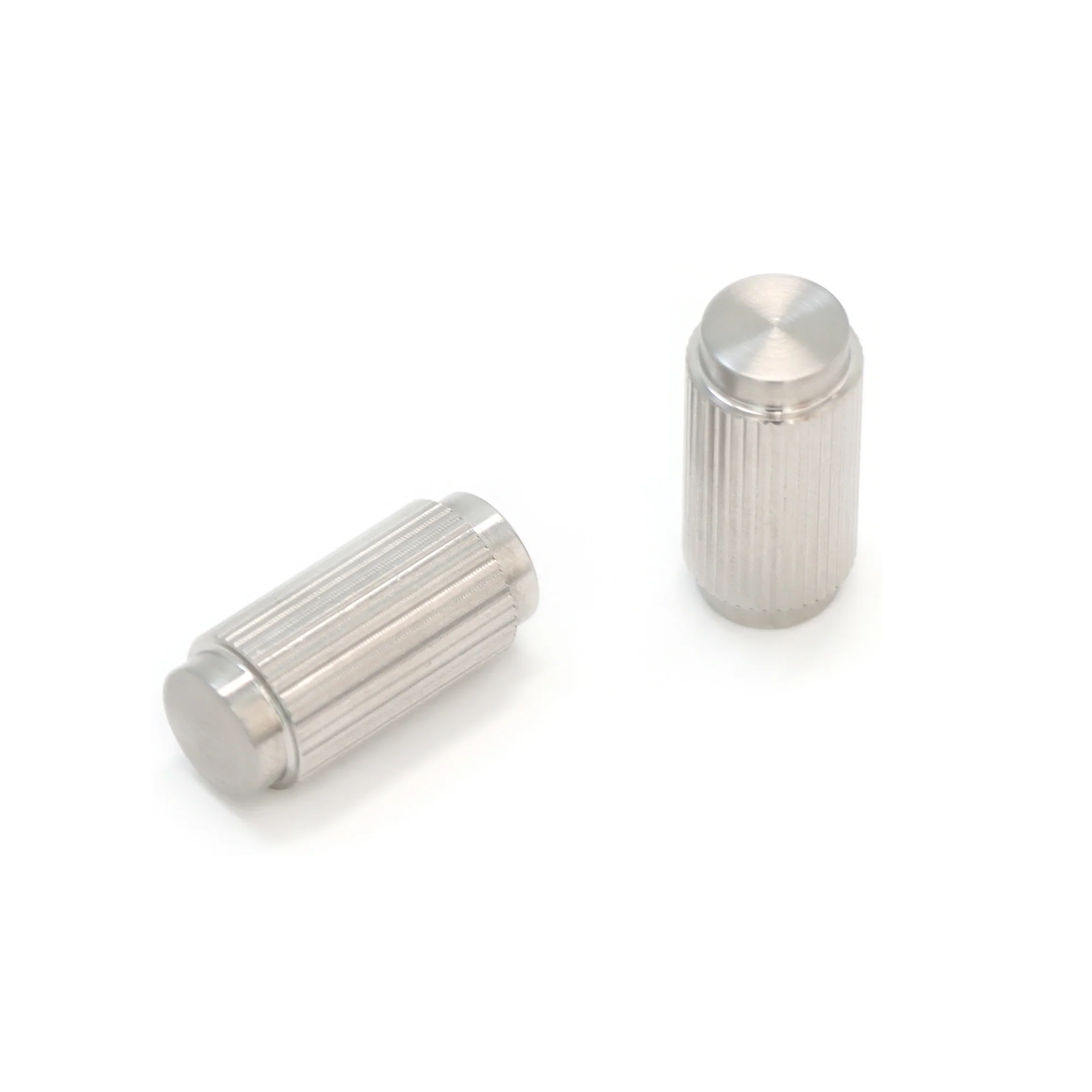 Fluted Small Round Cabinet Door Knob - Satin Stainless Steel (123451) - Image 3