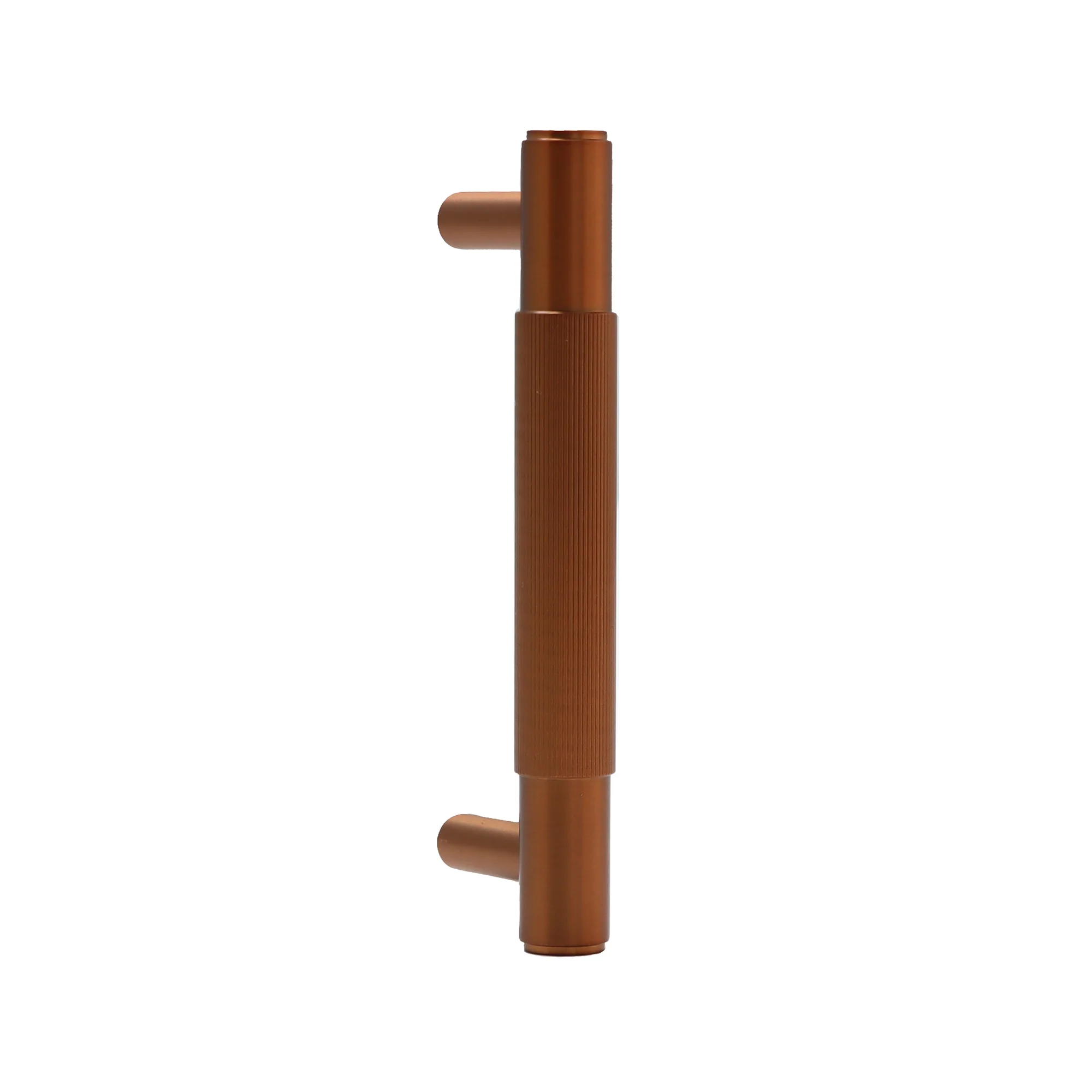 Fluted Small Round T-Bar Pull Handle - Rose Gold (123424)