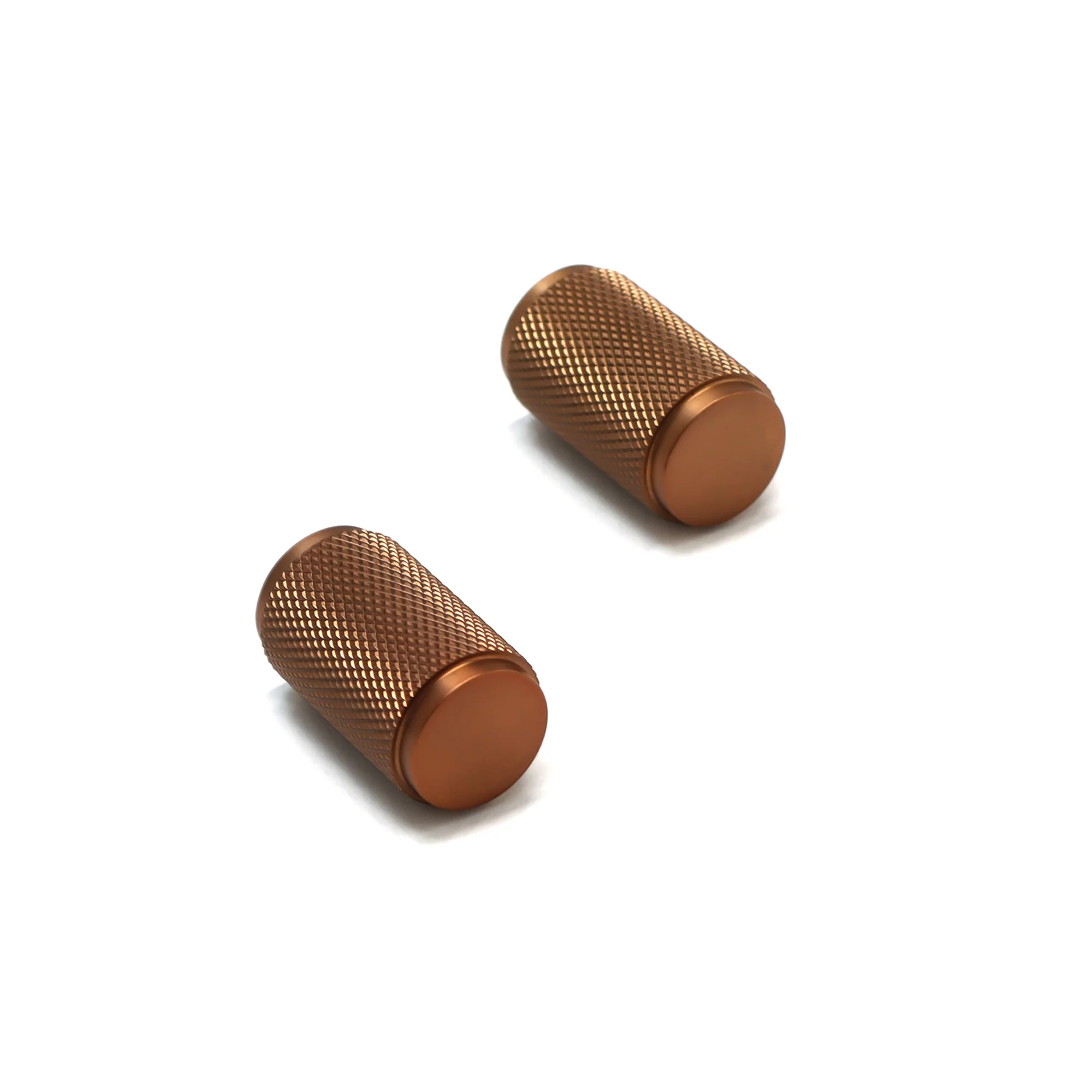 Knurled Large Round Cabinet Door Knob - Rose Gold (123439) - Image 3
