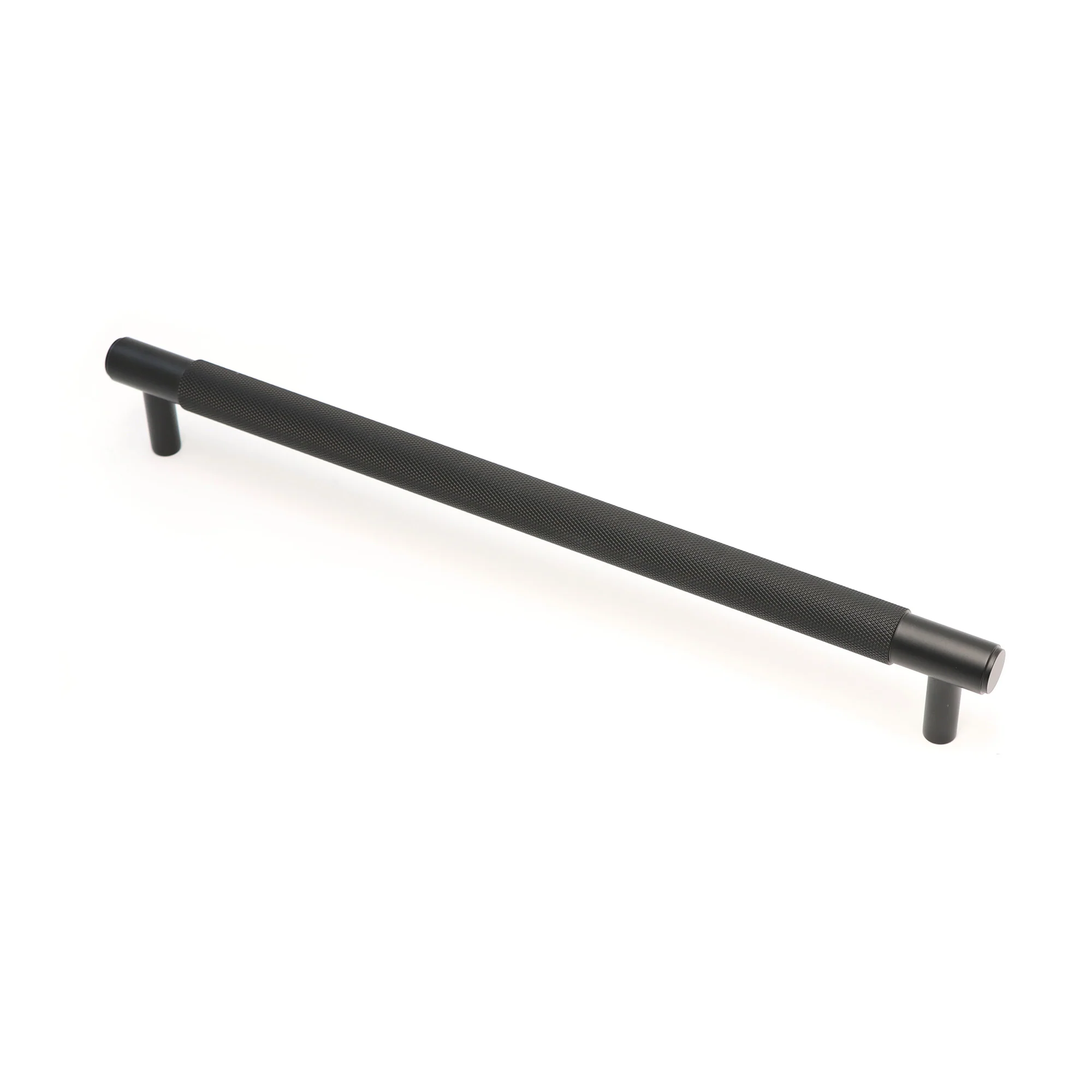 Knurled Large Round T-Bar Pull Handle - Matt Black (123418) - Image 4