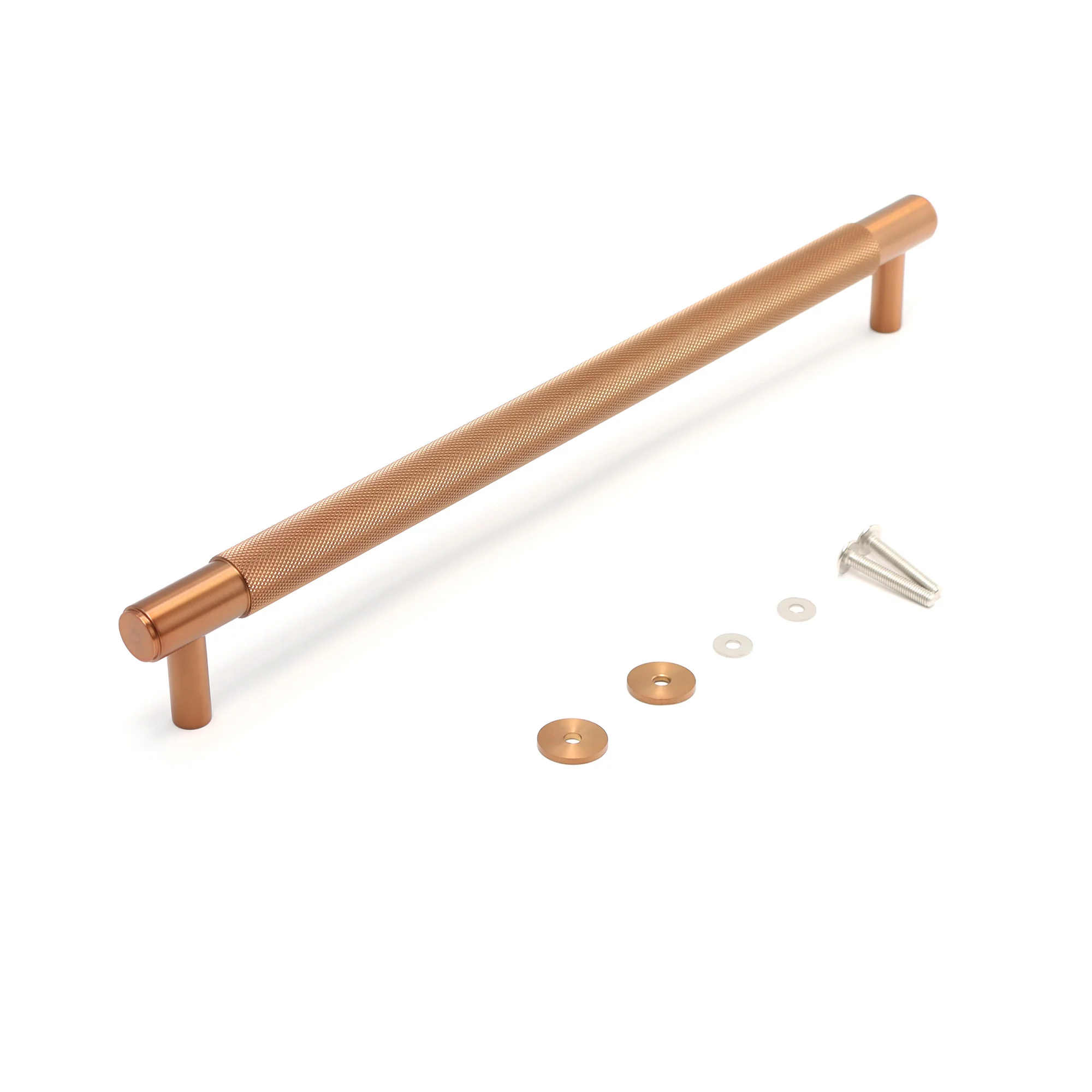 Knurled Large Round T-Bar Pull Handle - Rose Gold (123419) - Image 5
