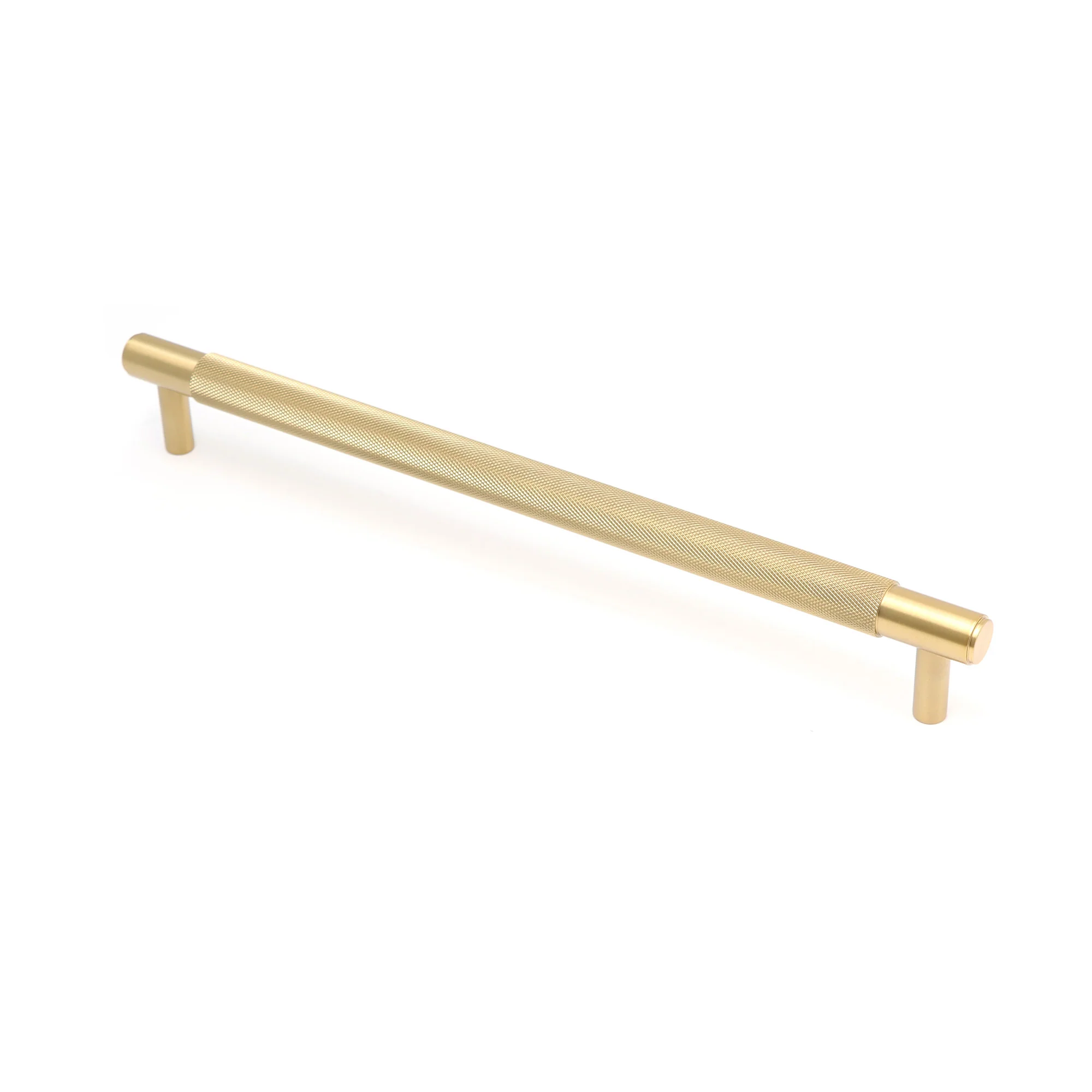 Knurled Large Round T-Bar Pull Handle - Satin Gold (123417) - Image 4
