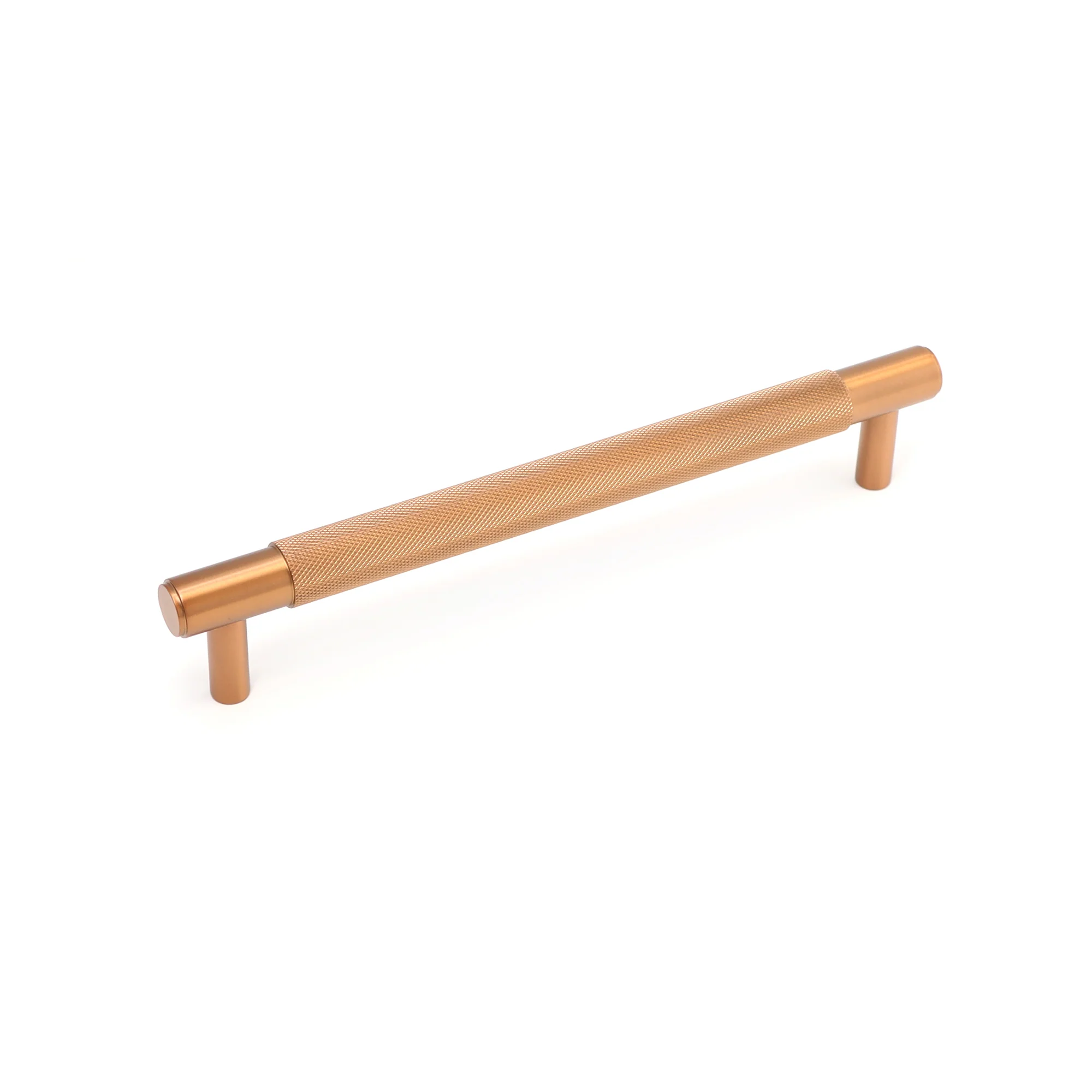 Knurled Medium Round T-Bar Pull Handle - Rose Gold (123414) - Image 3