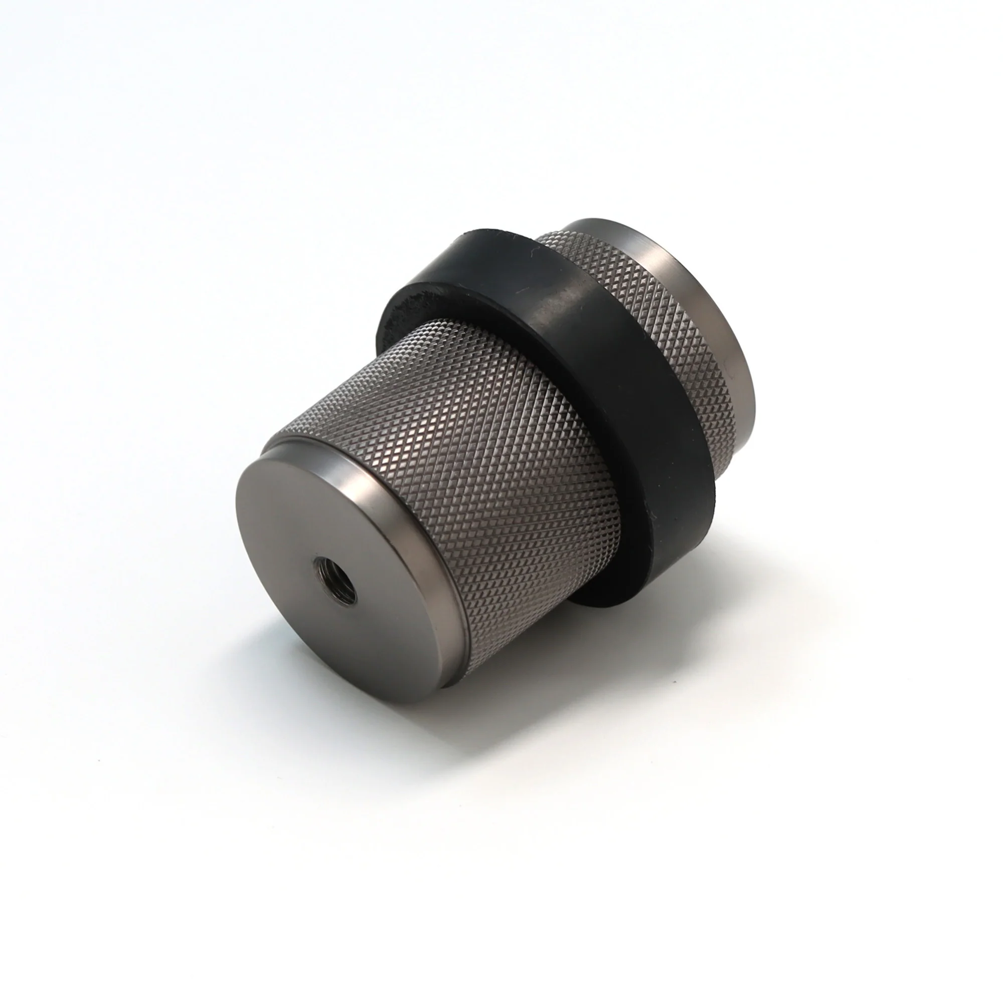 Knurled Round Door Stopper - Gun Metal (123460) - Image 2