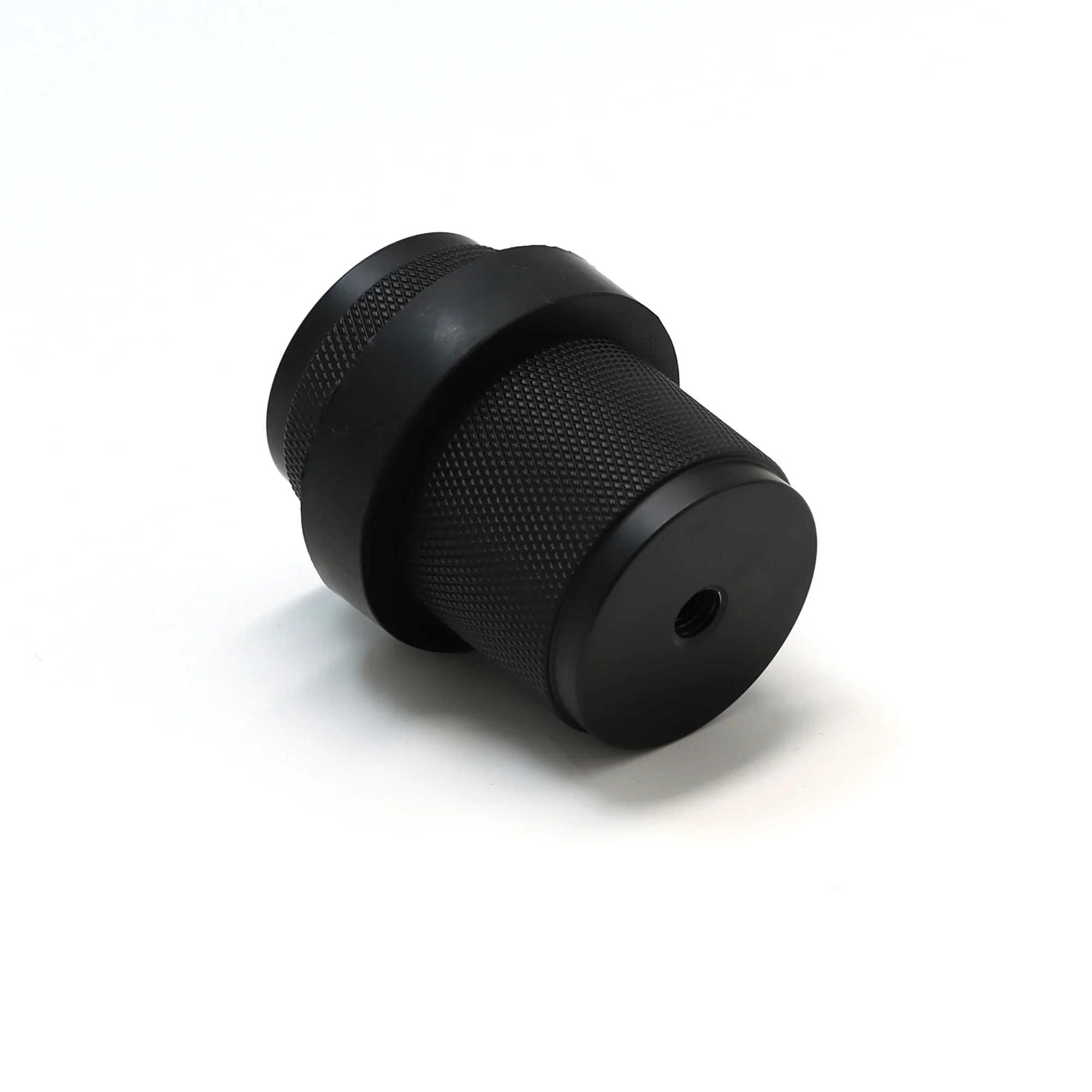 Knurled Round Door Stopper - Matt Black (123458) - Image 3
