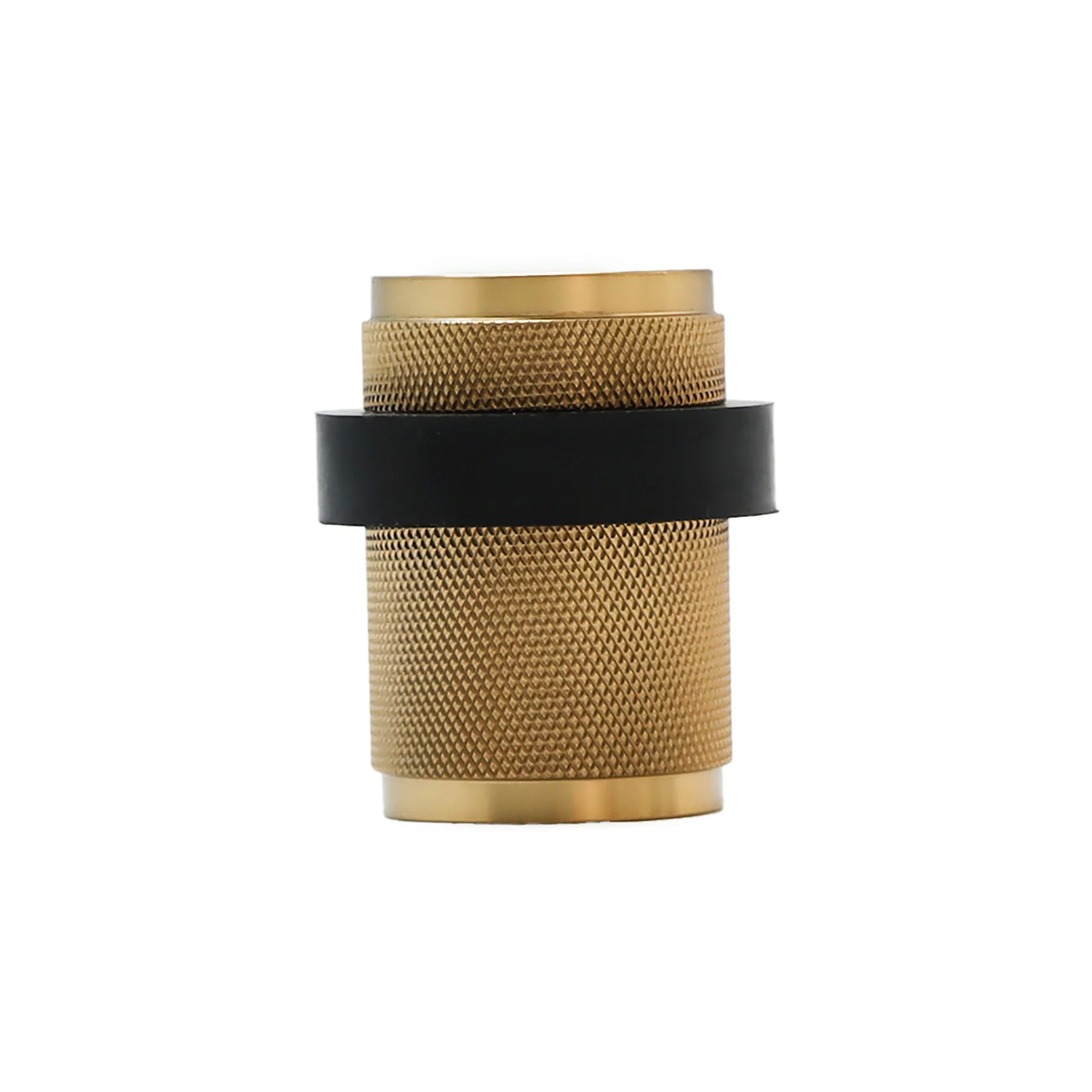 Knurled Round Door Stopper - Satin Gold (123457) - Image 2