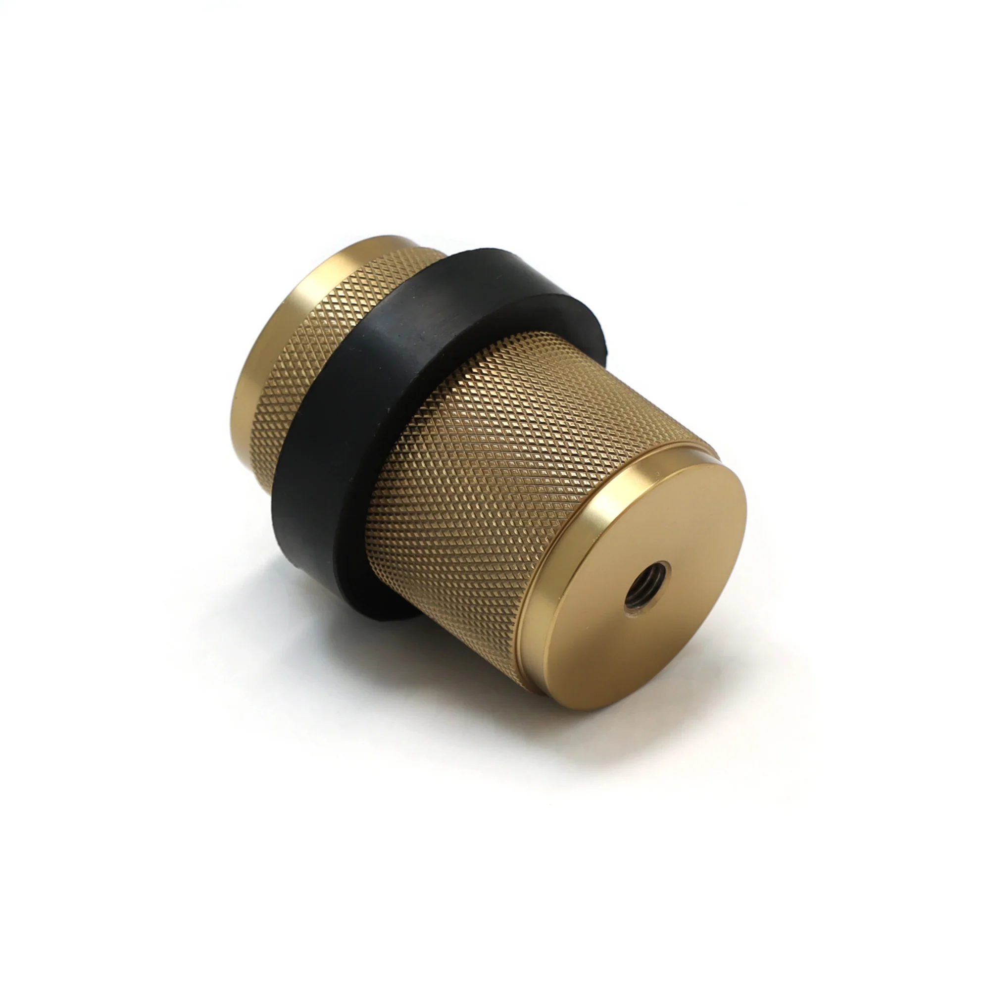 Knurled Round Door Stopper - Satin Gold (123457) - Image 3