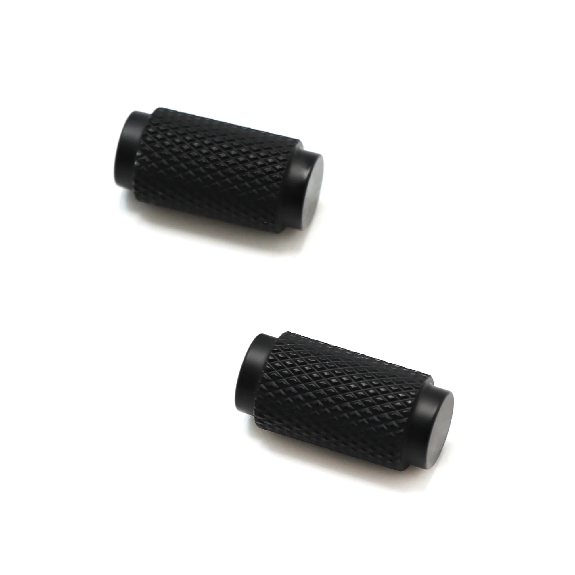 Knurled Small Round Cabinet Door Knob - Matt Black (123448) - Image 3