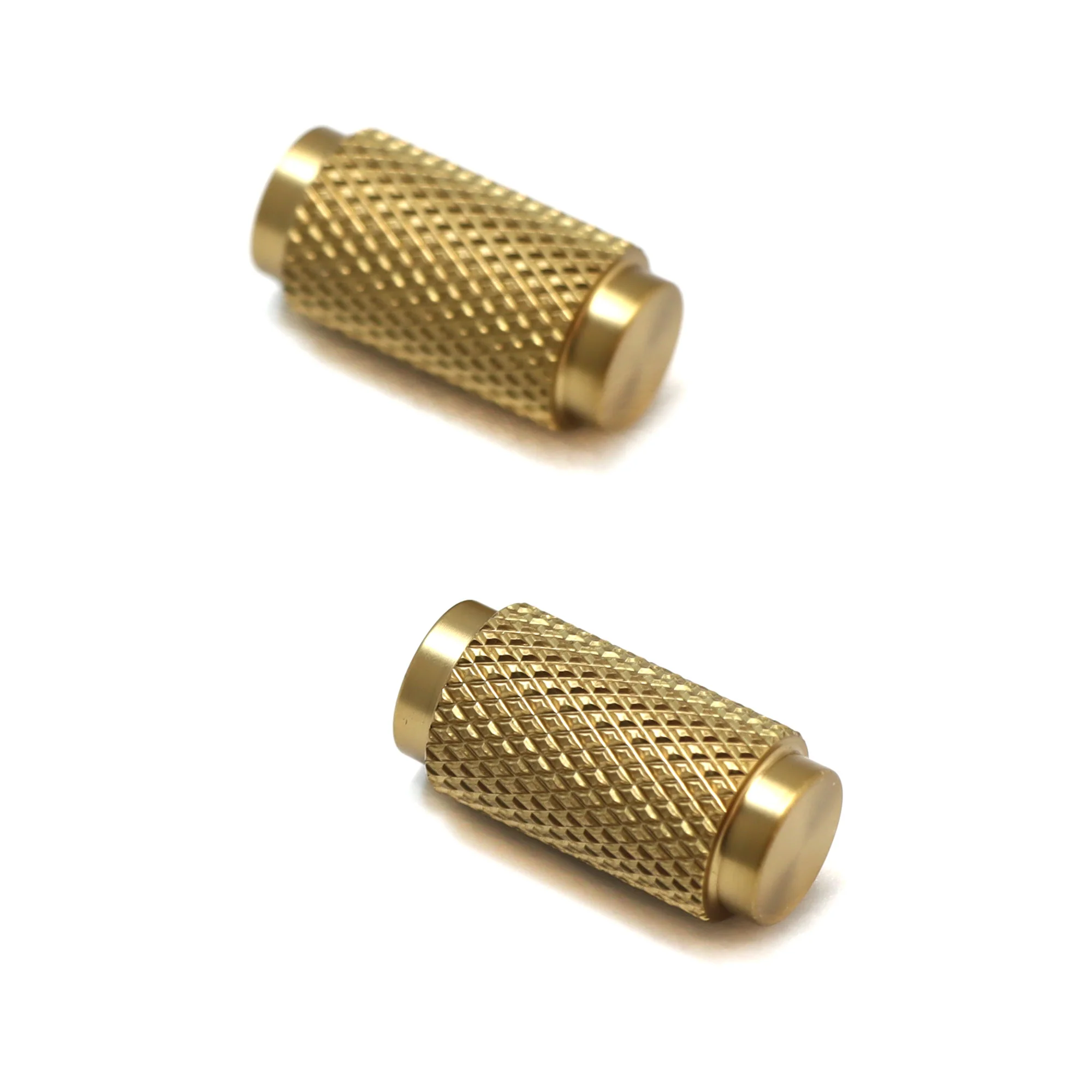 Knurled Small Round Cabinet Door Knob - Satin Gold (123447) - Image 3