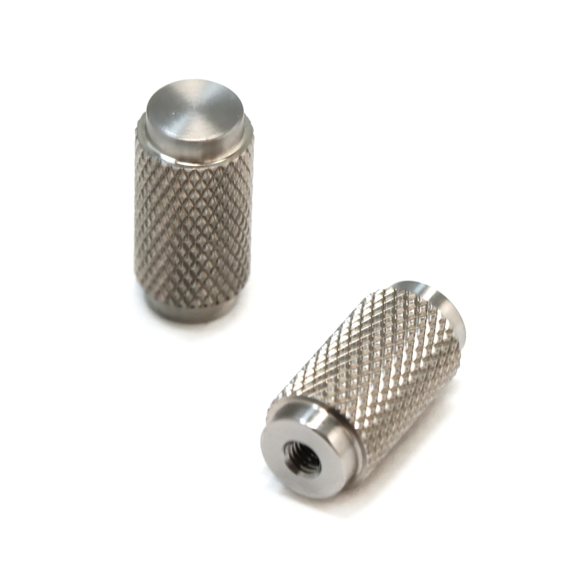 Knurled Small Round Cabinet Door Knob - Satin Stainless Steel (123446) - Image 2