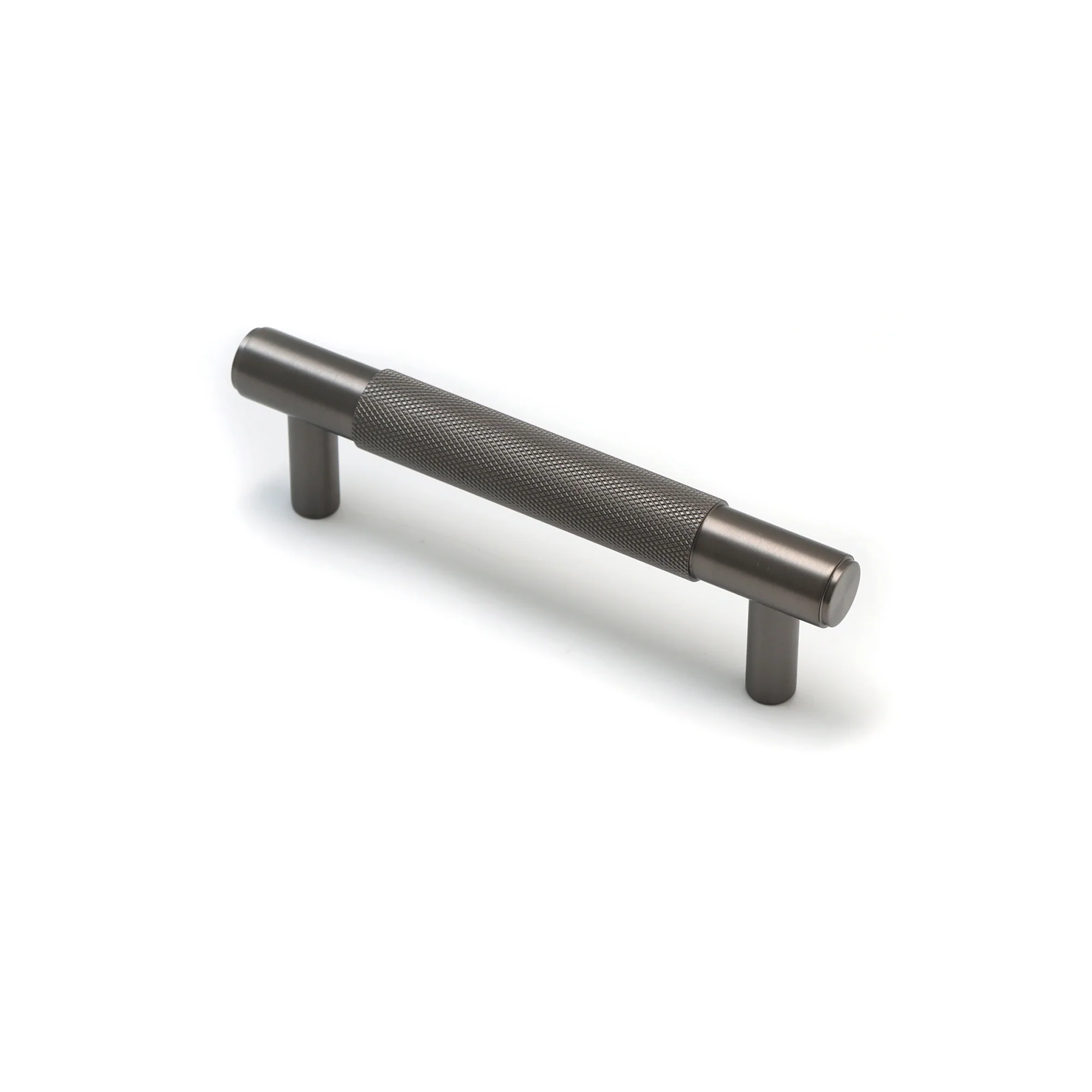 Knurled Small Round T-Bar Pull Handle - Gun Metal (123410) - Image 3